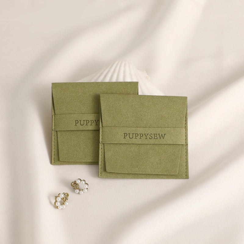 Debossed Logo Microfiber Jewelry Pouch – Custom Velvet Packaging-zoom-