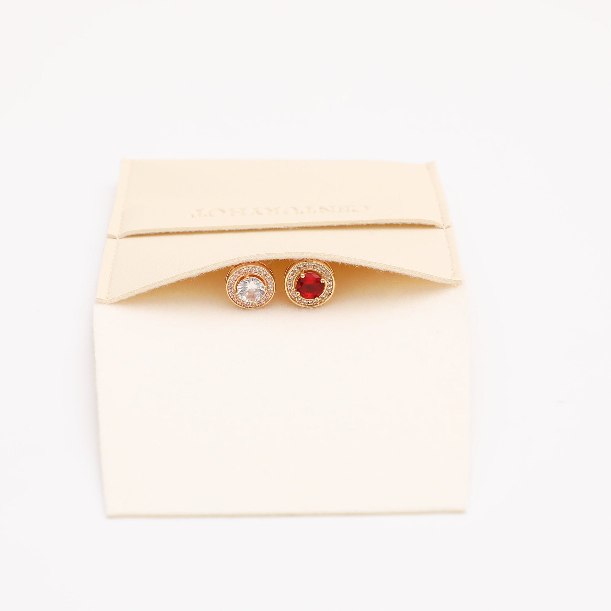 50pc White Faux Leather Jewelry Pouch, Custom Logo Available-6