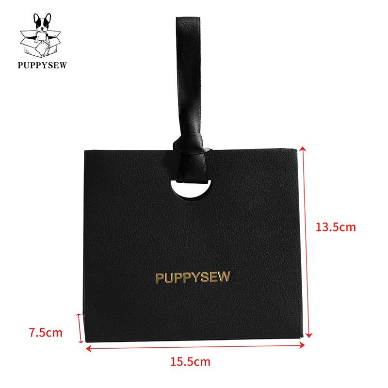 Custom Textured Gift Paper Bags with Ribbon, Personalized Logo-7