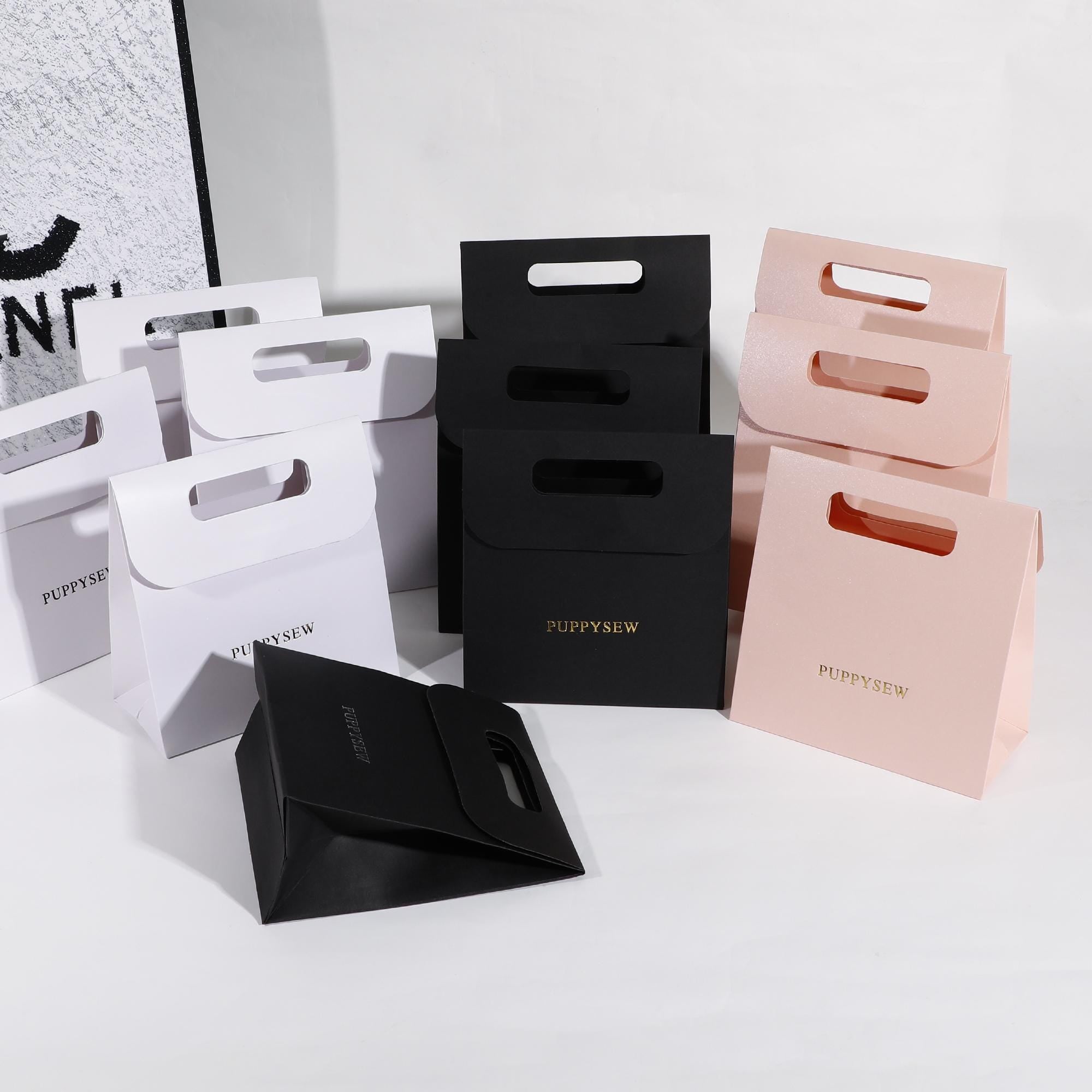 Custom Logo Gift Bags, Jewelry Packaging, Elegant Shopping Bags-zoom-6