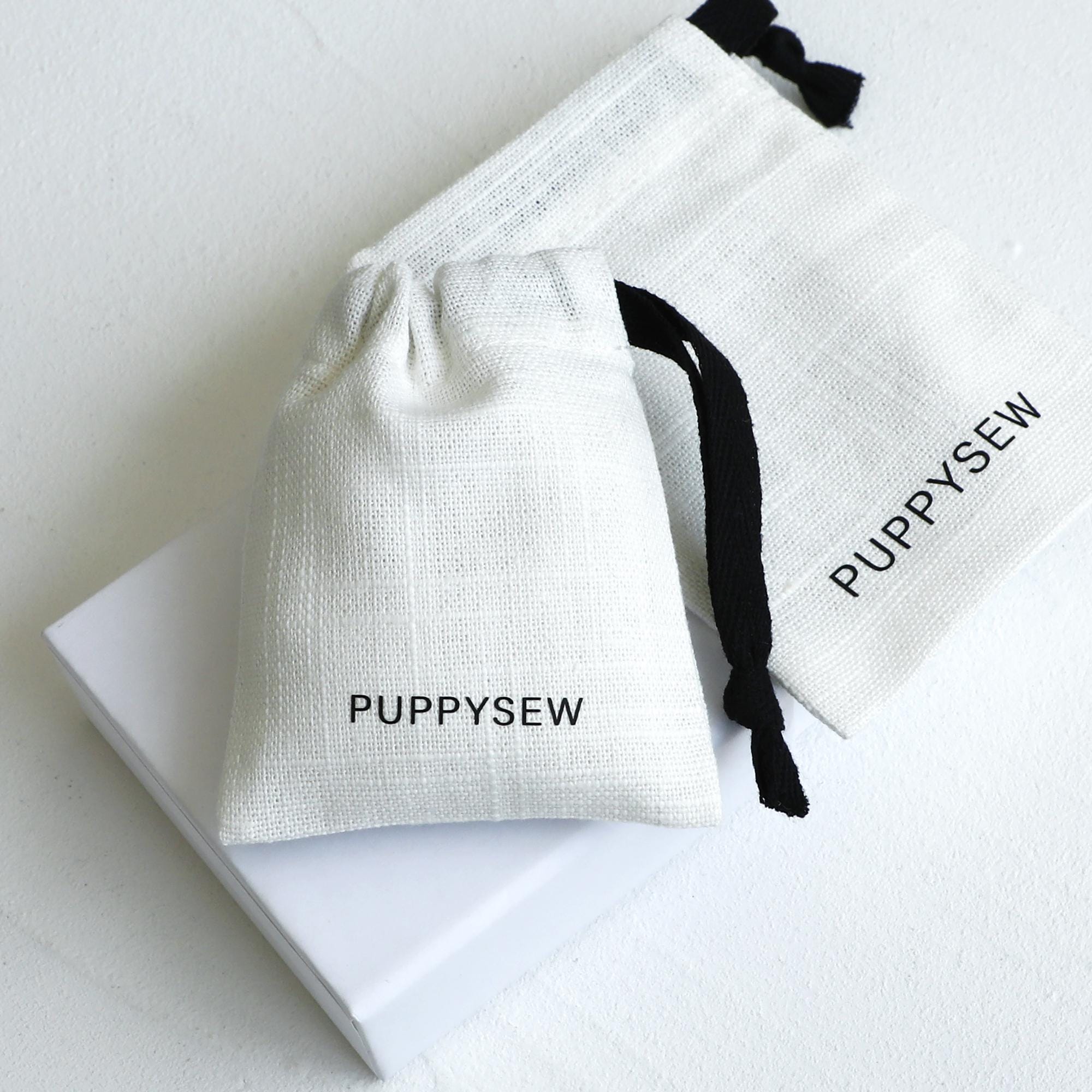 100 White Cotton Canvas Drawstring Bags, Personalized Logo Jewelry Packaging-zoom-4