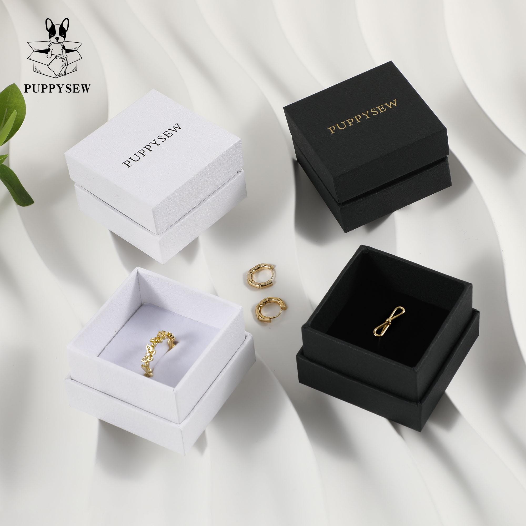 Customizable Jewelry Gift Box, Ring Earring Watch Box (6x6x4cm)-zoom-2