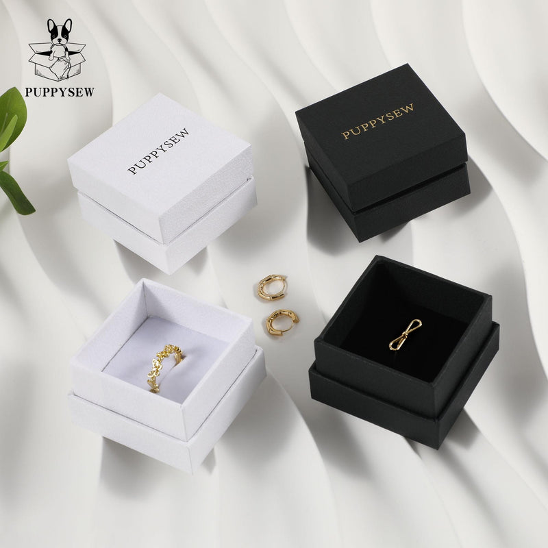 Customizable Jewelry Gift Box, Ring Earring Watch Box (6x6x4cm)-zoom-