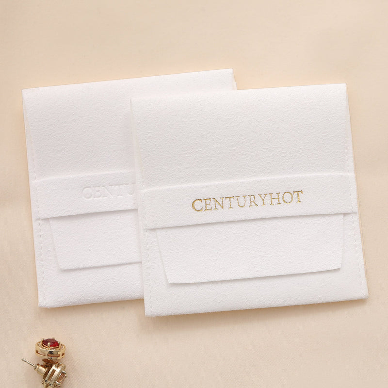 Personalized Microfiber Jewelry Bags, Embossed Logo (50 pcs)-zoom-