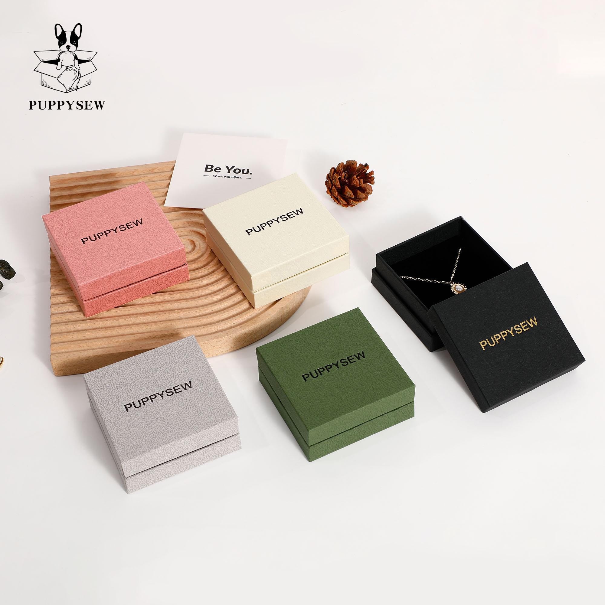 Custom Jewelry Box, Ring Earring Necklace Packaging, 9x9x4cm-zoom-3