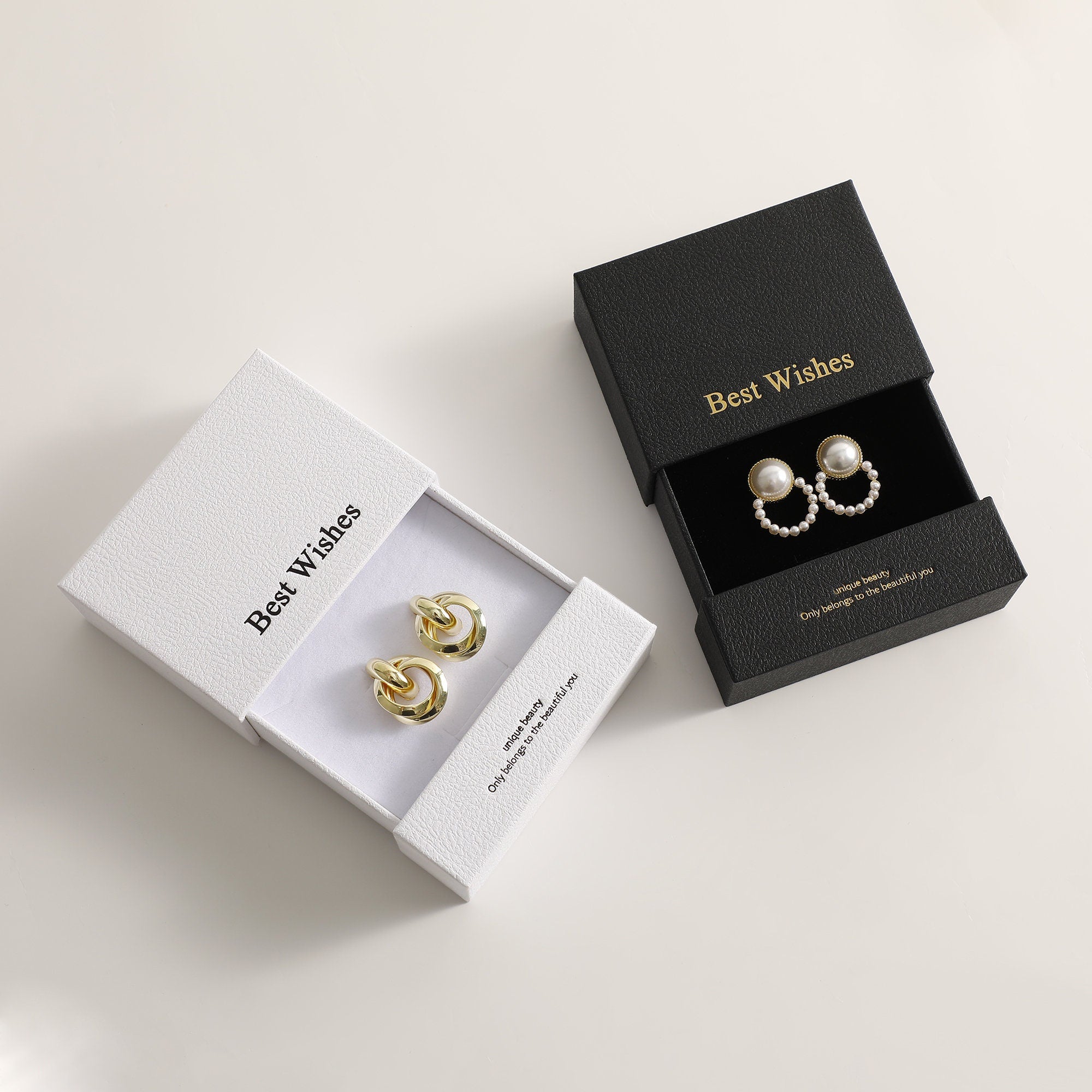 Customizable Logo Jewelry Box: Necklace, Ring, Earring Gift Packaging-zoom-5