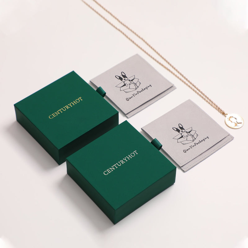 Personalized Jewelry Box: 50 White Paper Drawer Boxes, Custom Logo-zoom-