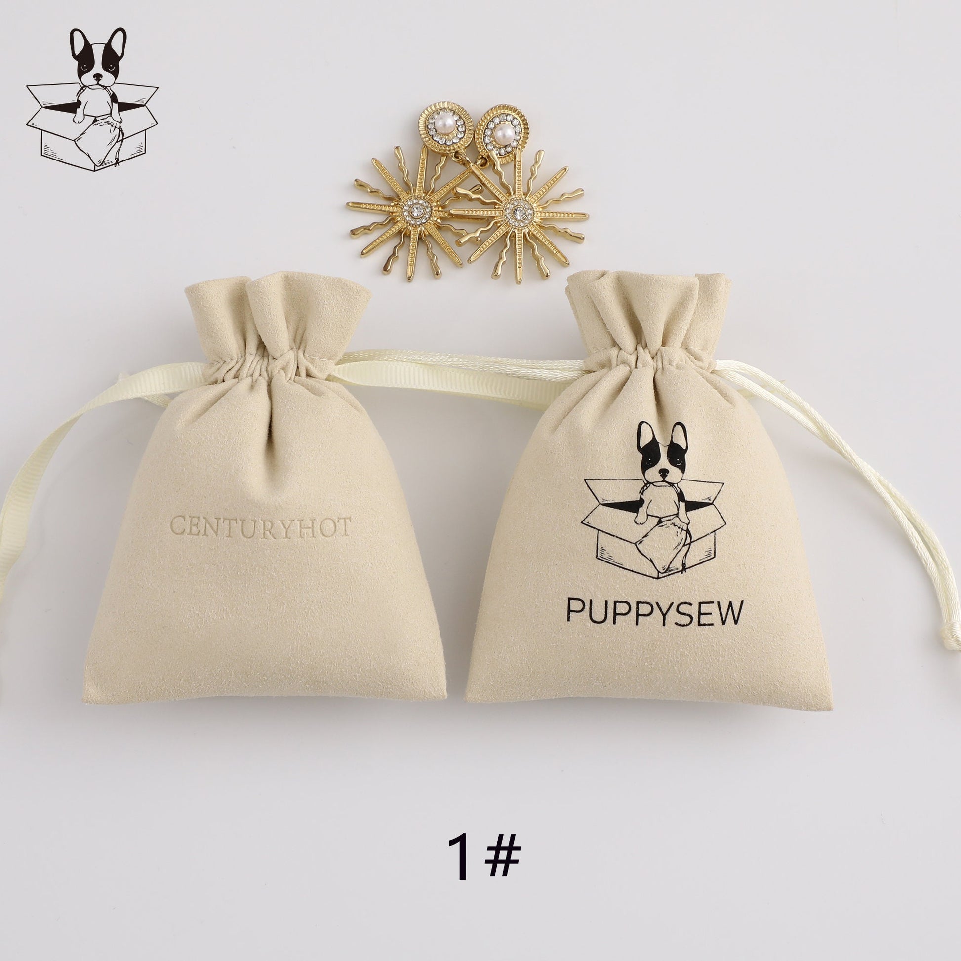 Personalized Microfiber Drawstring Bag, Custom Logo Jewelry Packaging-2