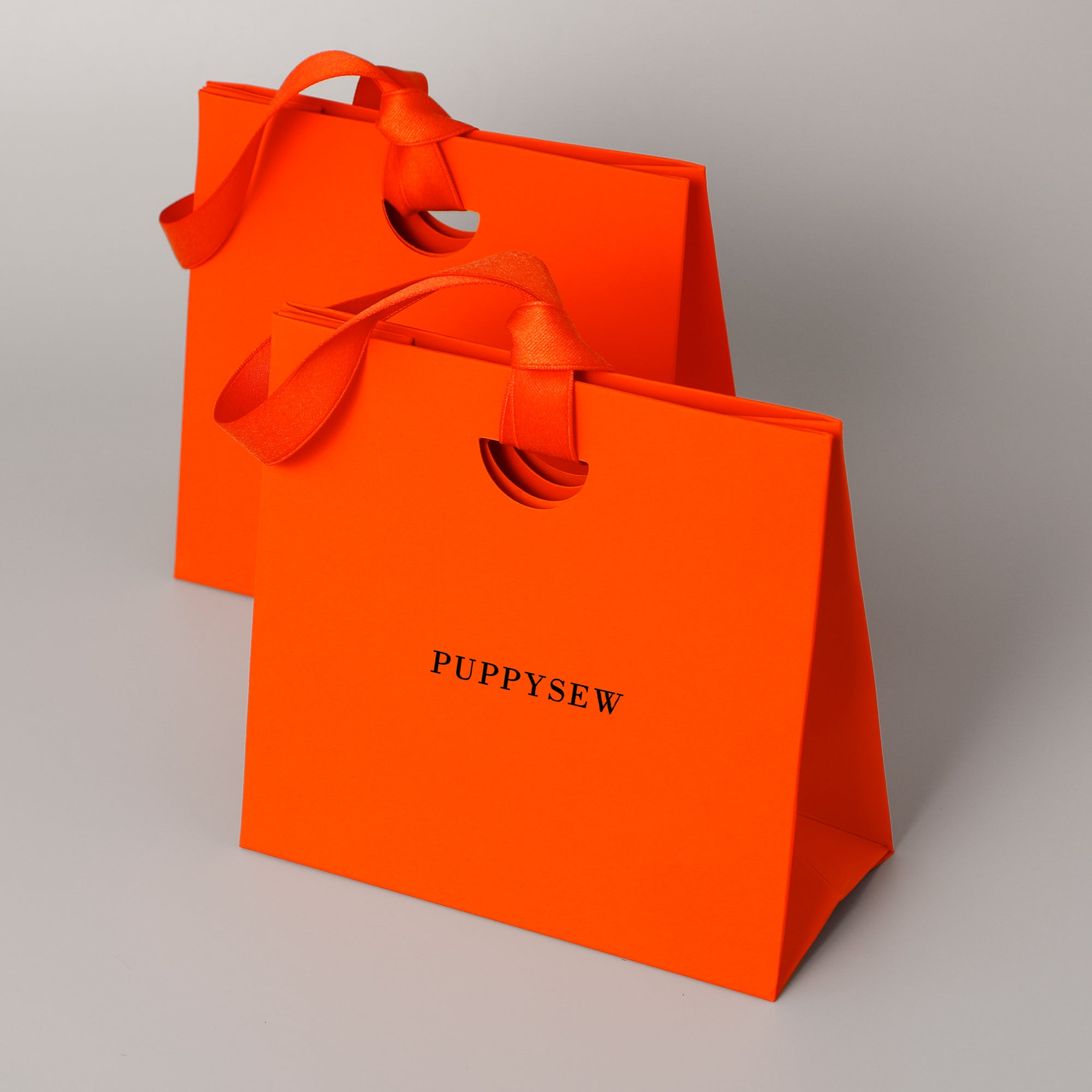 Premium paper gift bags with satin handles, perfect for wedding favors and boutique packaging.-zoom-6