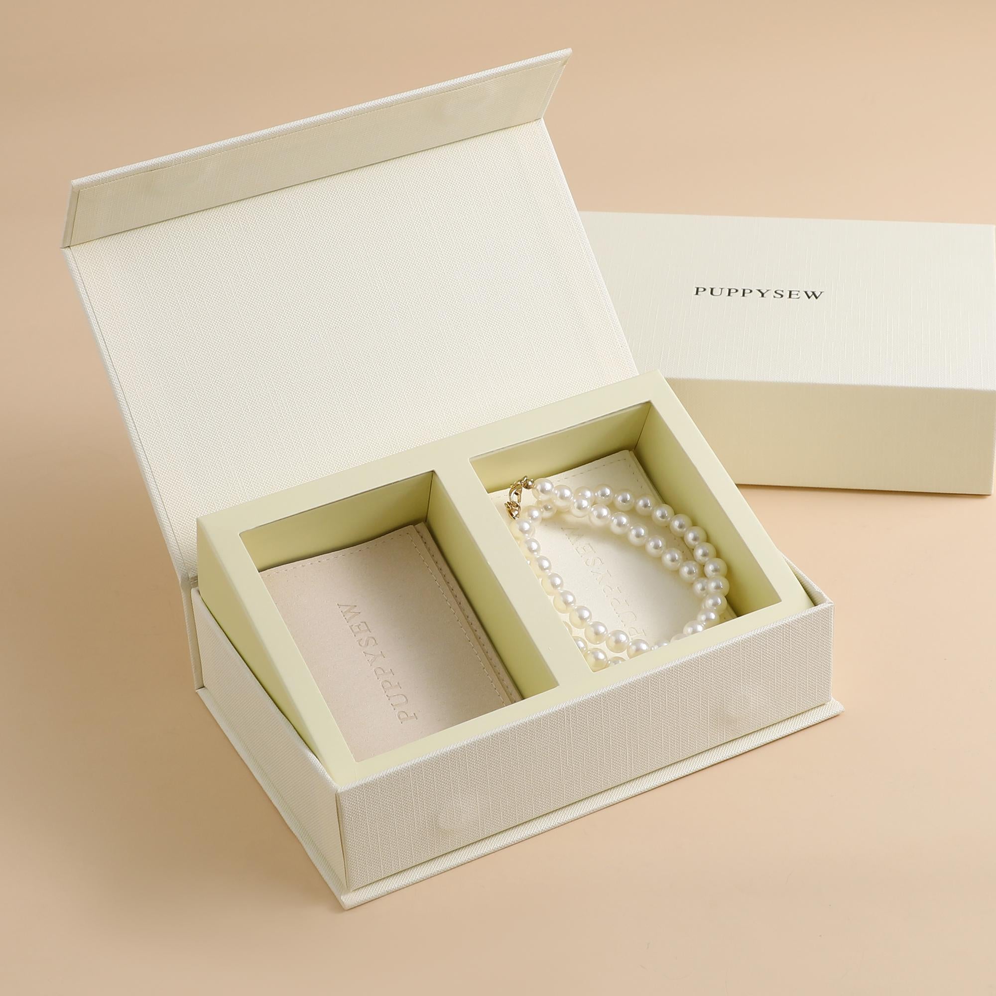 Custom Logo Jewelry Box – Personalized Card Slots, Pouch & Cloth-zoom-6