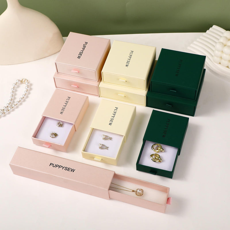 Customizable Velvet Jewelry Box – Personalized Ring, Necklace, Bracelet Gift Box-zoom-