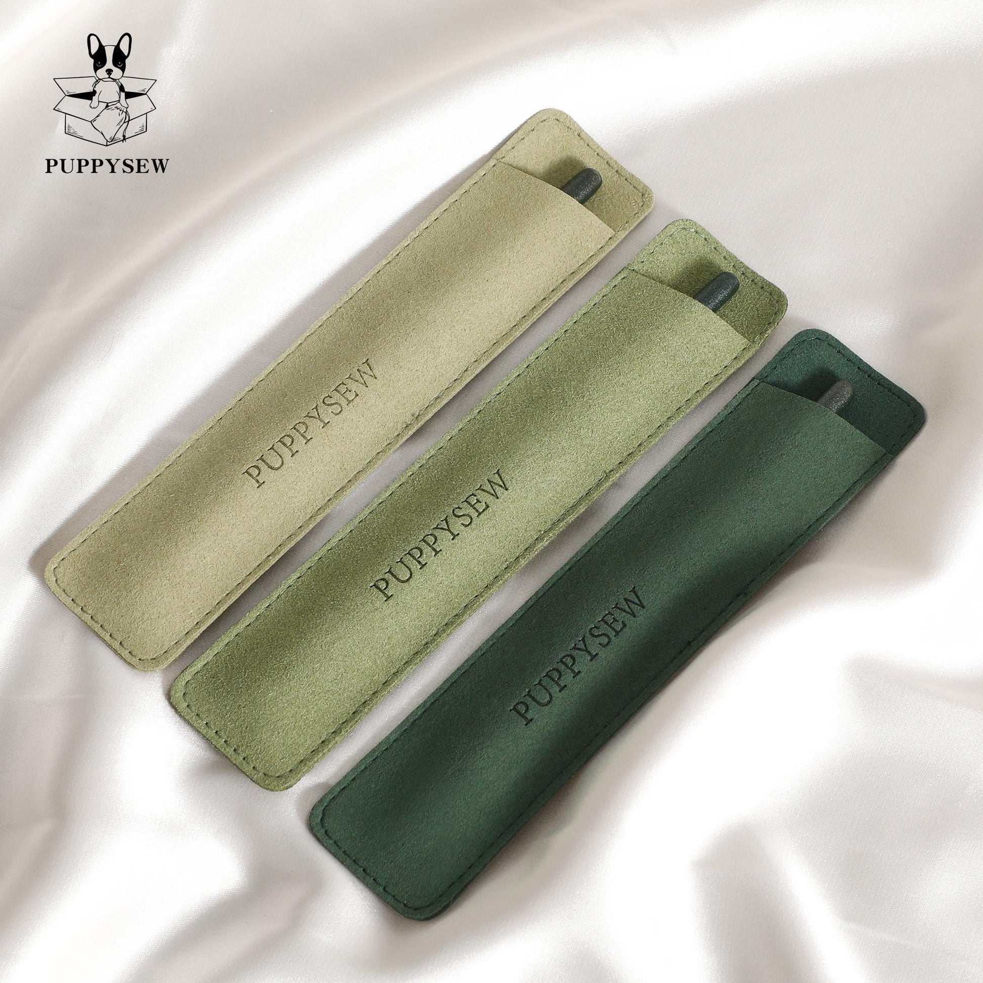 Microfiber Pen Case: Personalized Makeup Brush or Fountain Pen Cover-2