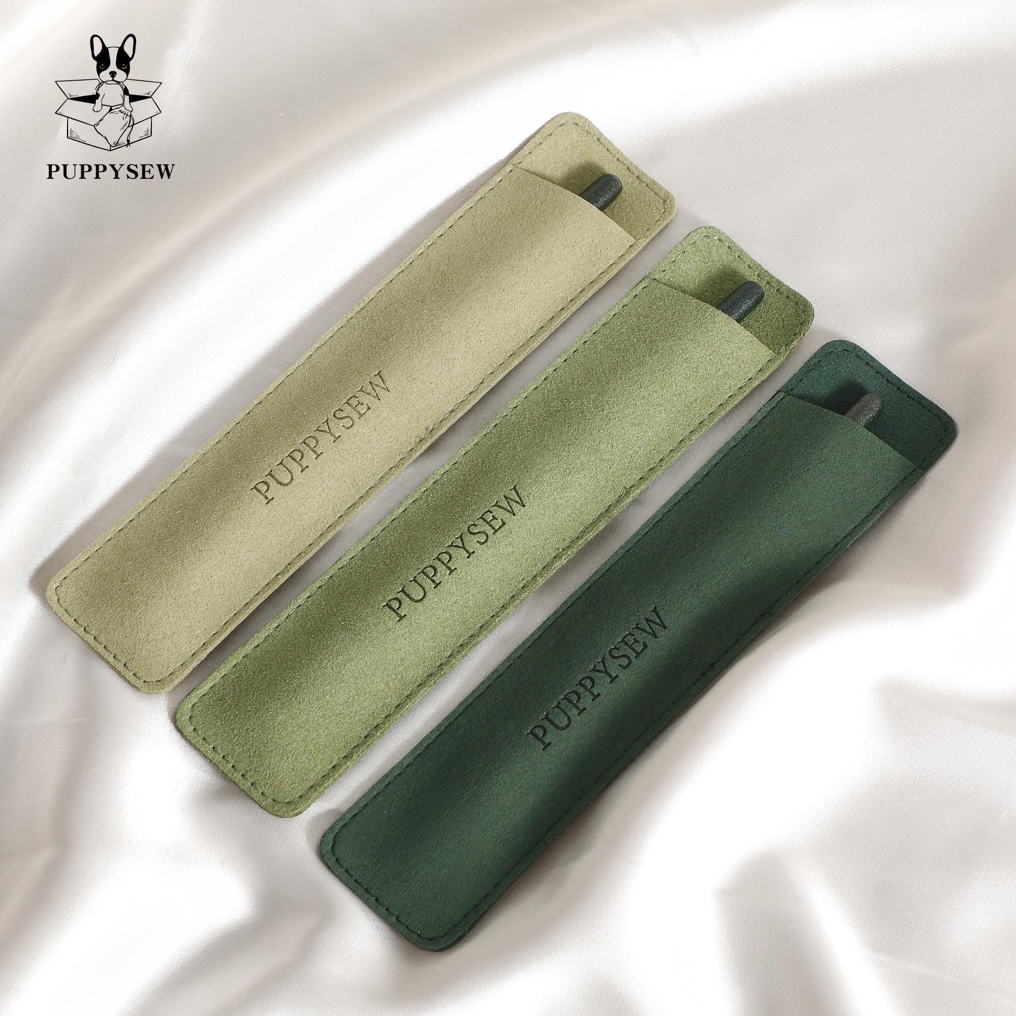 Microfiber Pen Case: Personalized Makeup Brush or Fountain Pen Cover-zoom-2