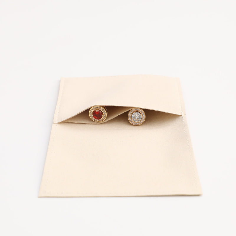 Embossed Logo Microfiber Jewelry Bag, Personalized Packaging-zoom-