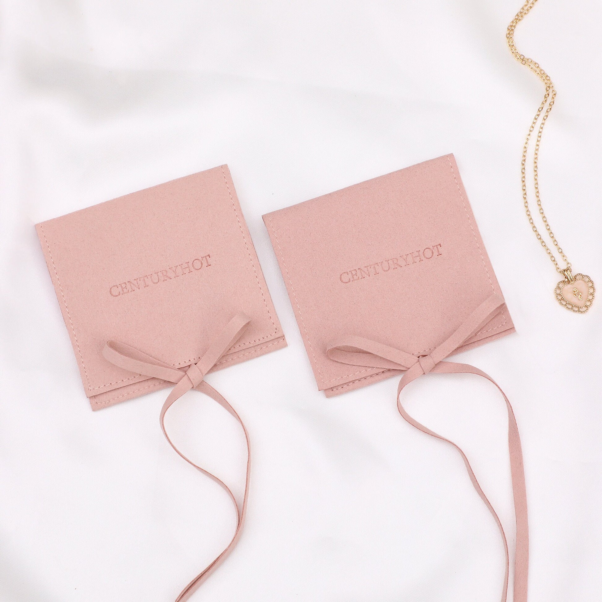 Personalized Microfiber Jewelry Bags: Embossed Logo, Custom Packaging-7