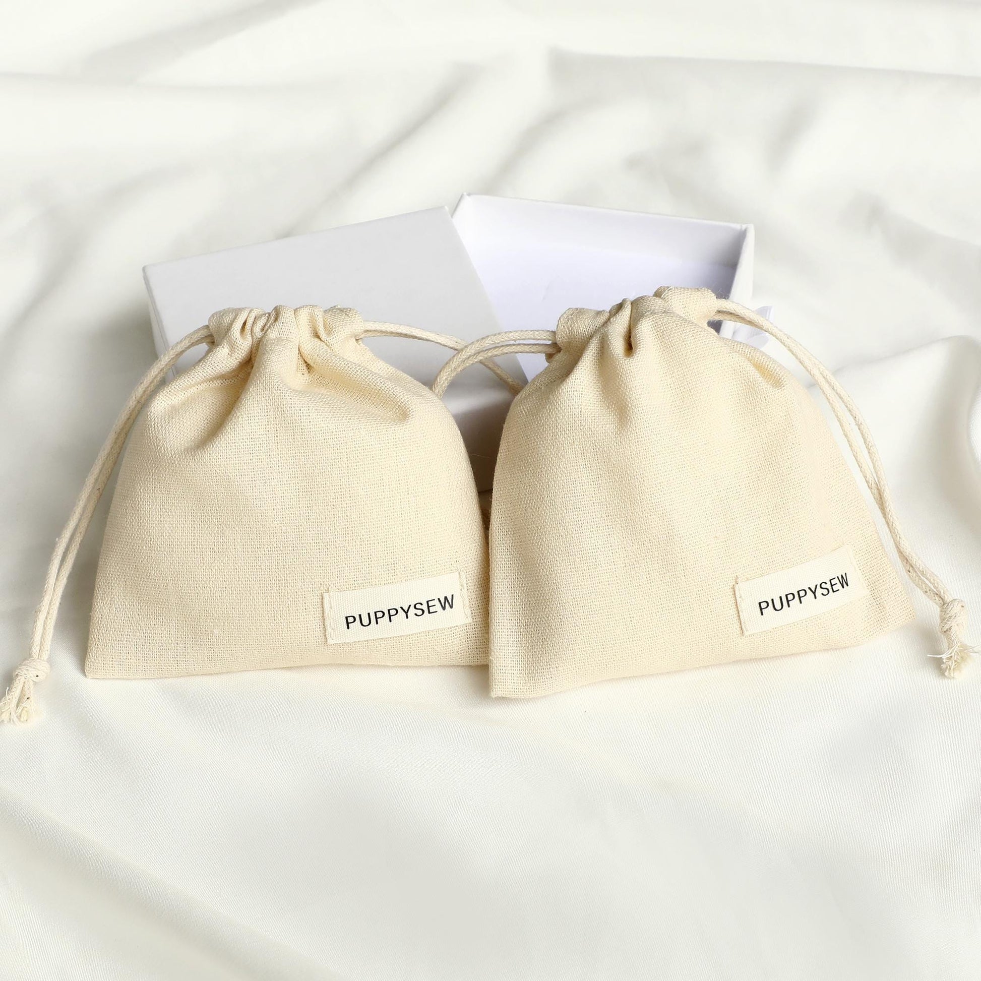 Customizable Cotton Canvas Drawstring Bag: Logo Jewelry Packaging-4