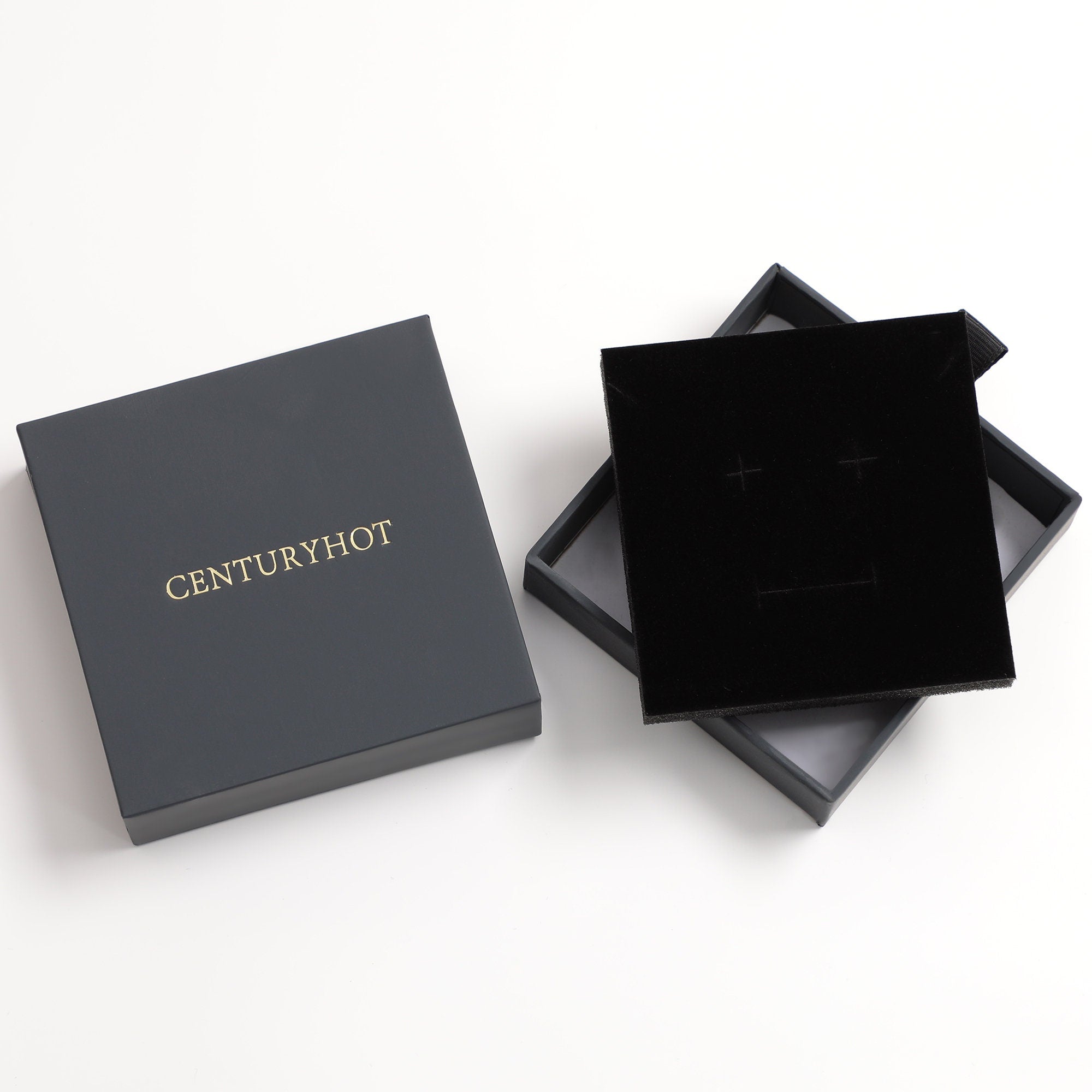 50 Gray Paper Jewelry Box with Sponge, Custom Logo-zoom-6