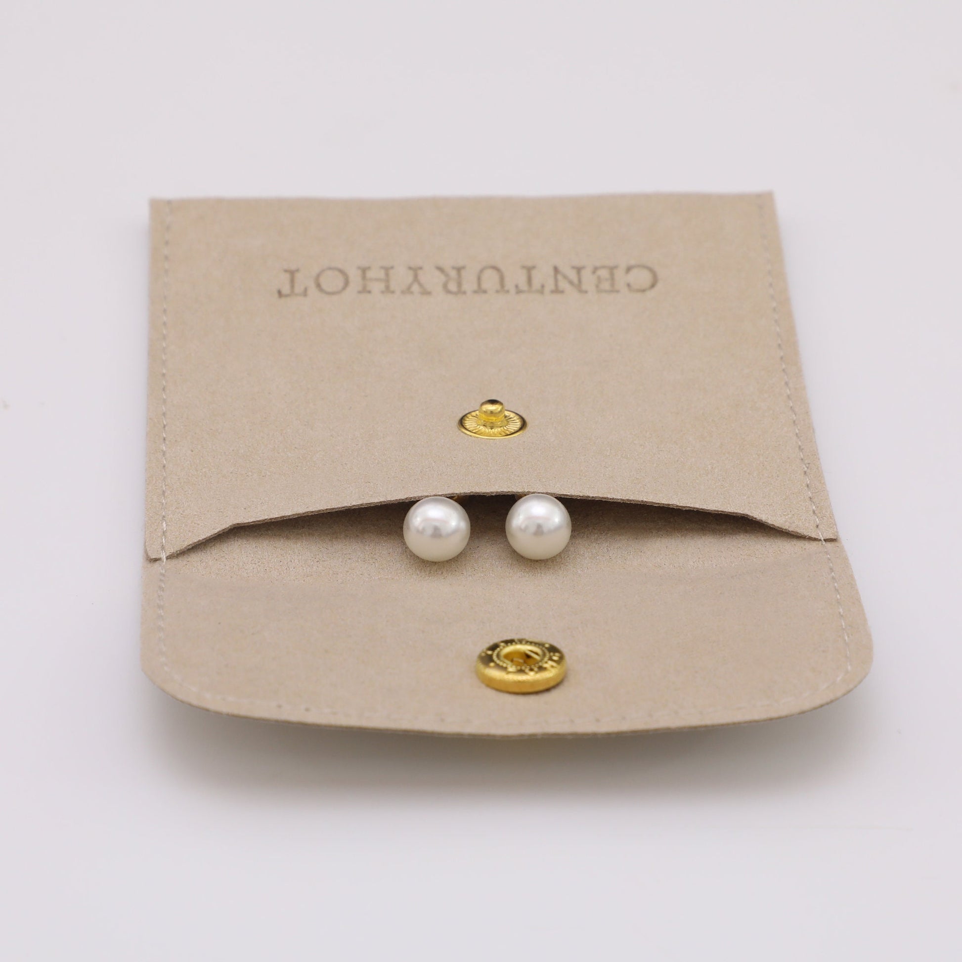 Custom Logo Jewelry Box with Suede Pouch, Bulk Packaging-7