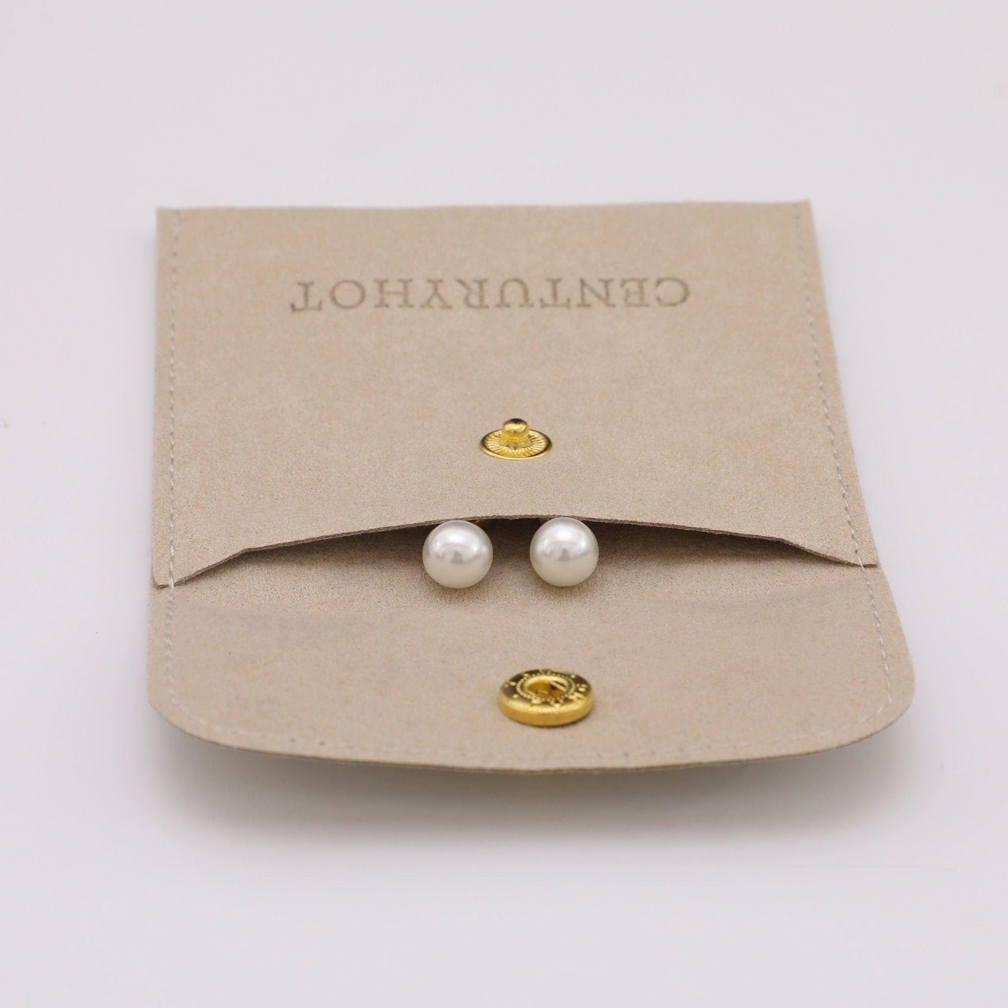 Custom Logo Jewelry Box with Suede Pouch, Bulk Packaging-zoom-7
