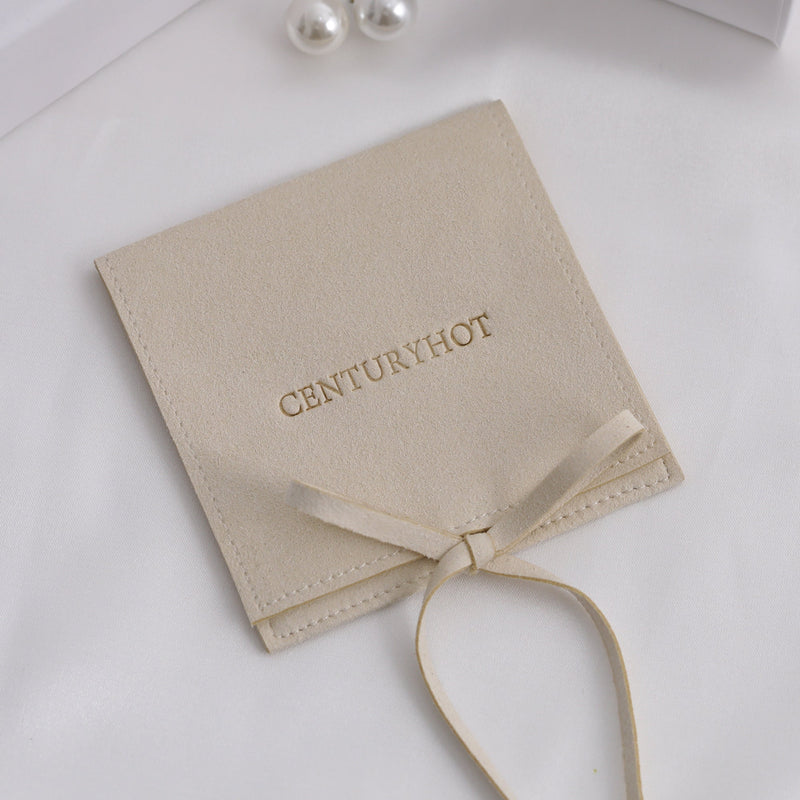 Custom Embossed Microfiber Jewelry Bag, Personalized Logo Packaging-zoom-
