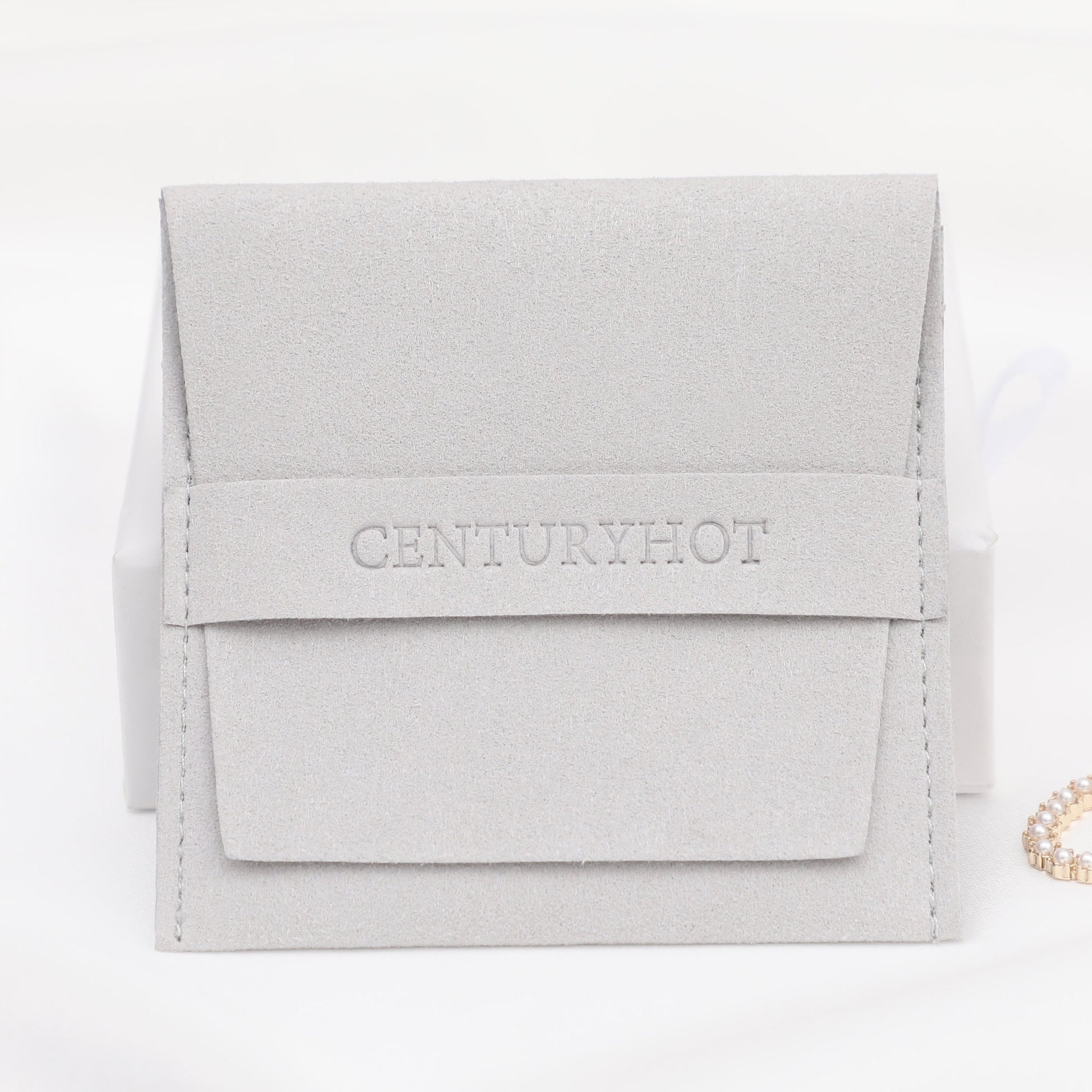 Personalized Microfiber Jewelry Bag, Custom Logo Packaging (50 Pieces)-4