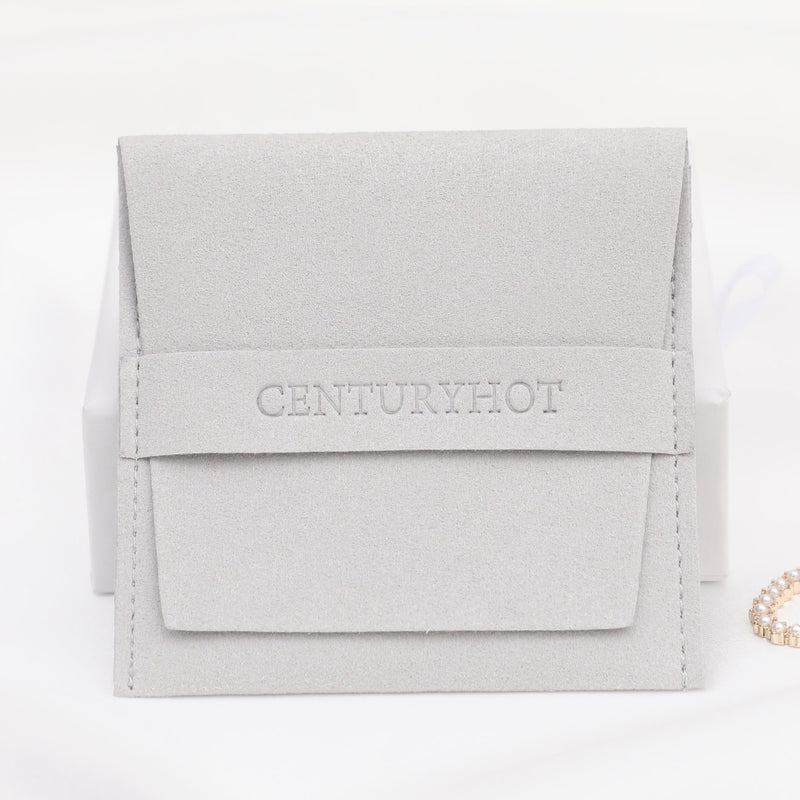 Personalized Microfiber Jewelry Bag, Custom Logo Packaging (50 Pieces)-zoom-