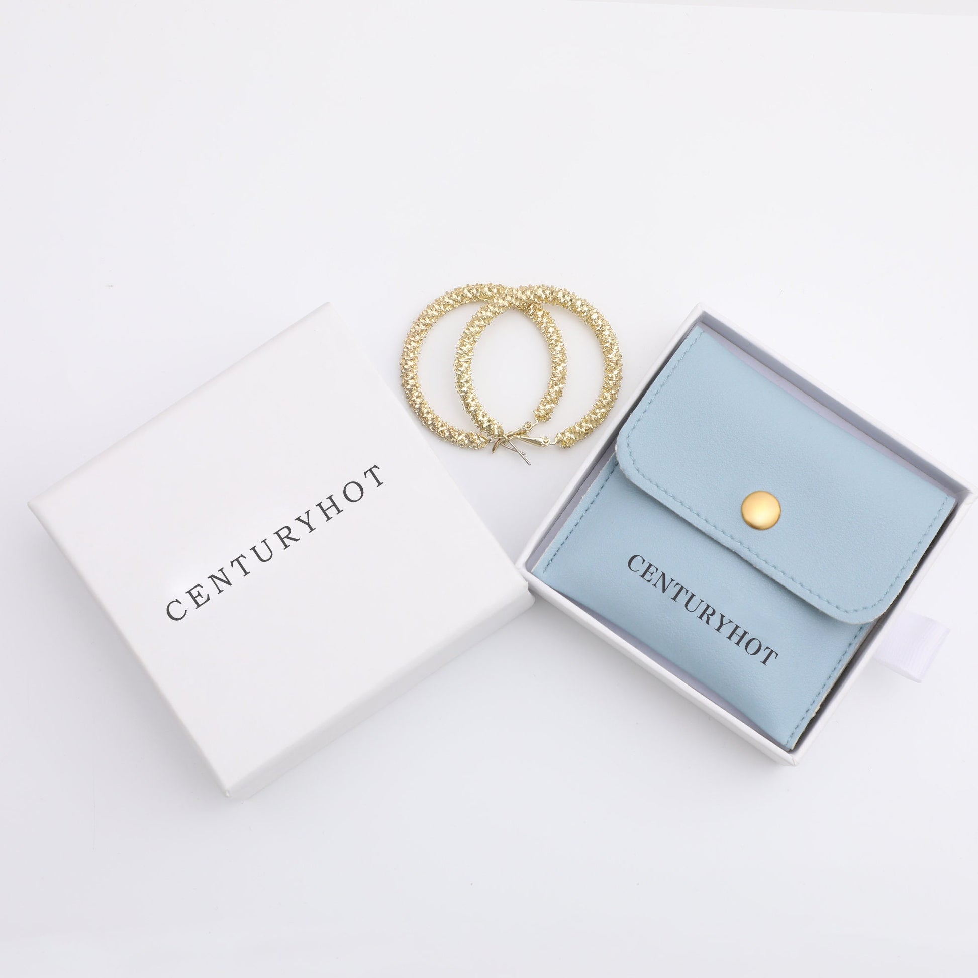 Customizable Logo Jewelry Box Set: Faux Leather Bag & Drawer Carton-8