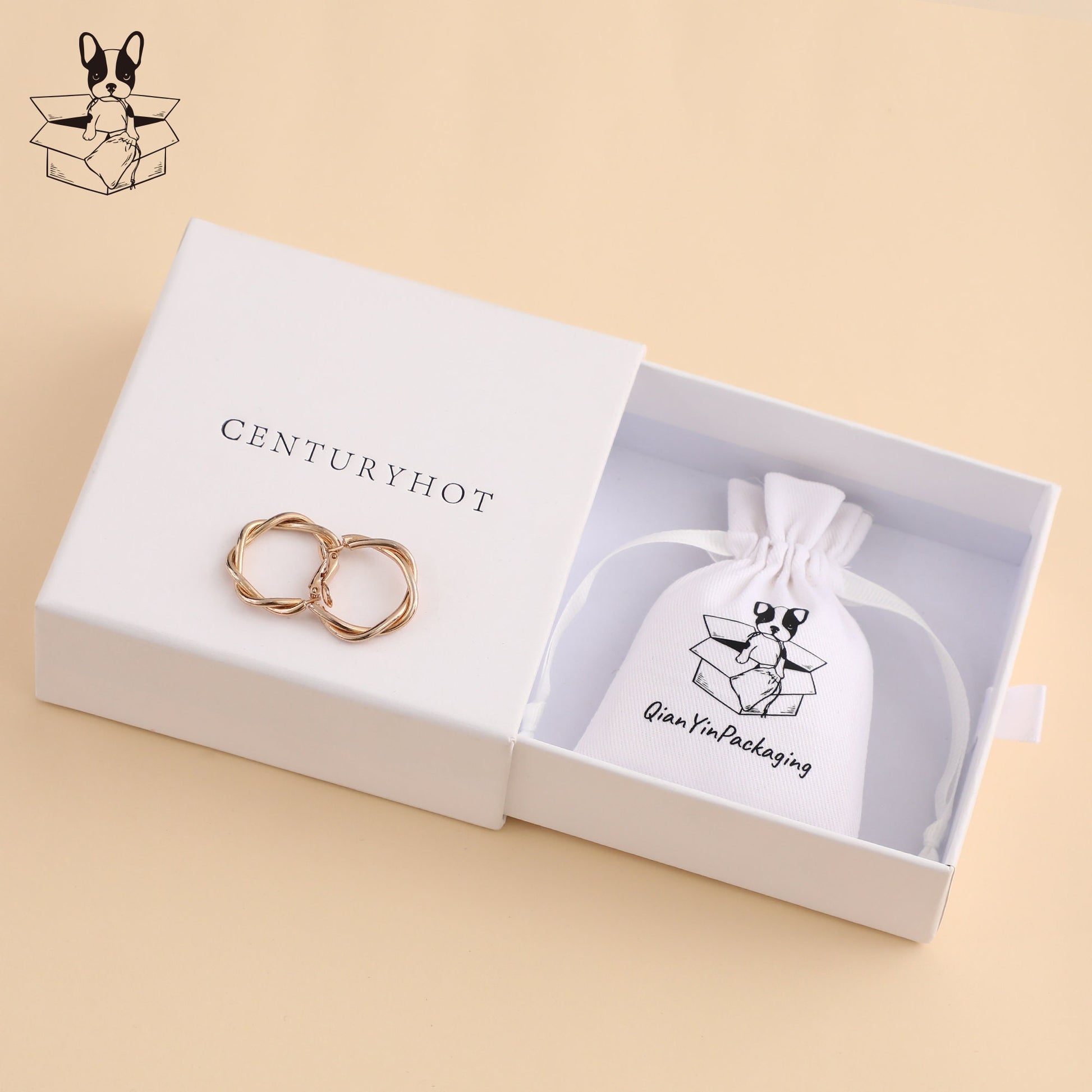 Custom Logo Twill Cotton Drawstring Bag: Jewelry Packaging Pouch-8