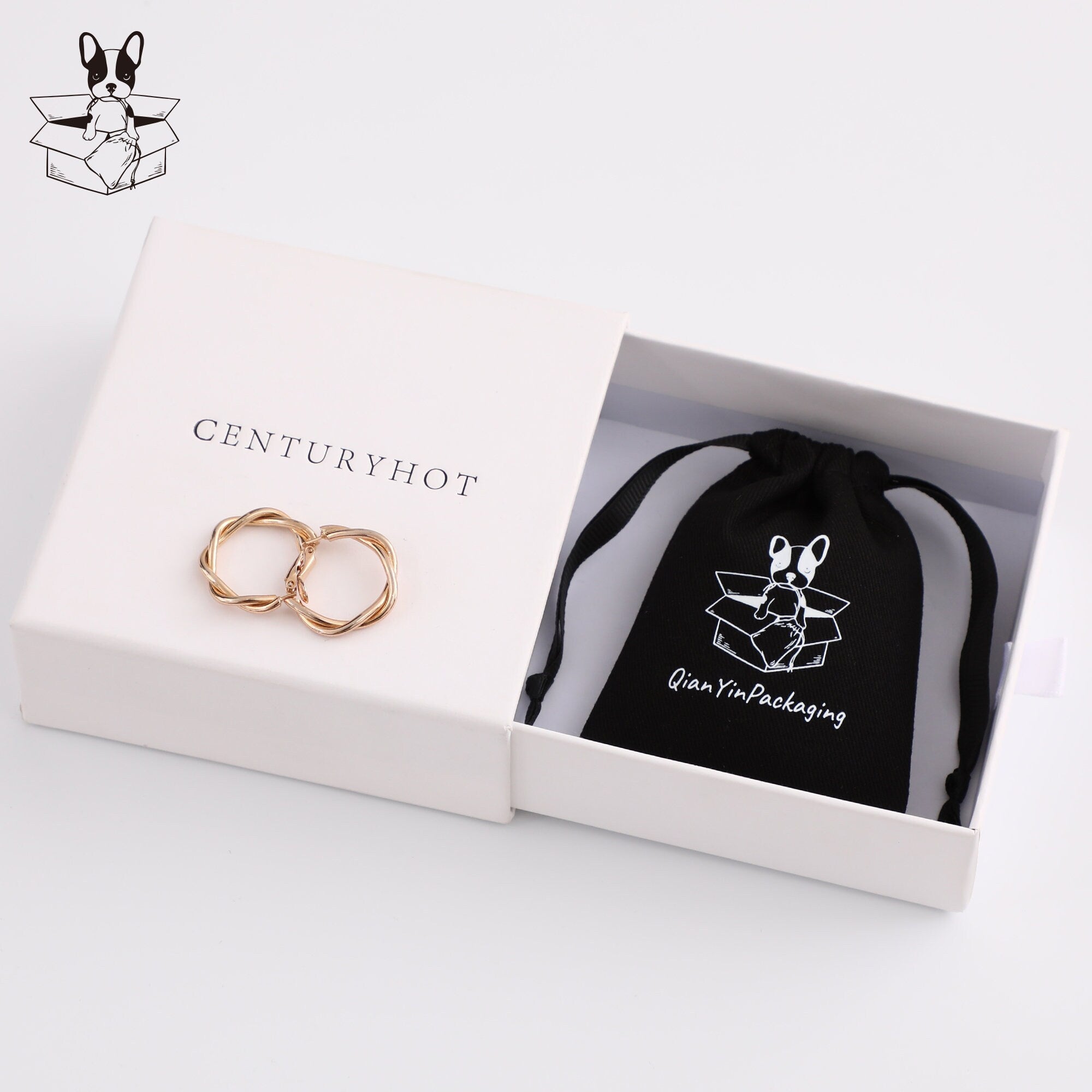 Custom Logo Cotton Drawstring Bag, Personalized Jewelry Packaging-zoom-6