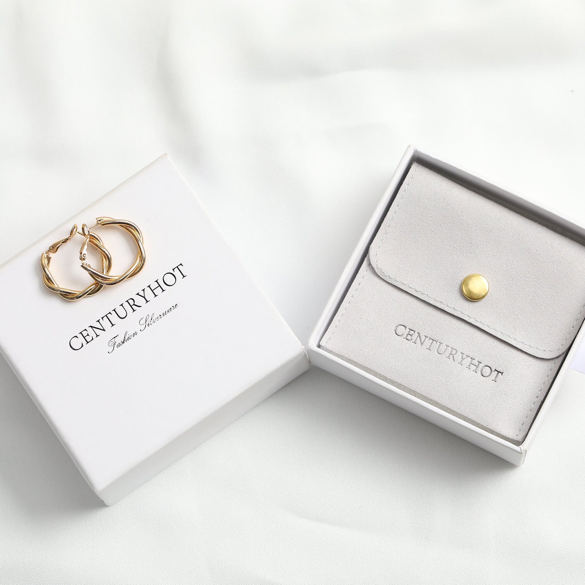 Personalized Jewelry Box Set: Microfiber Bag & Cardboard Drawer-4