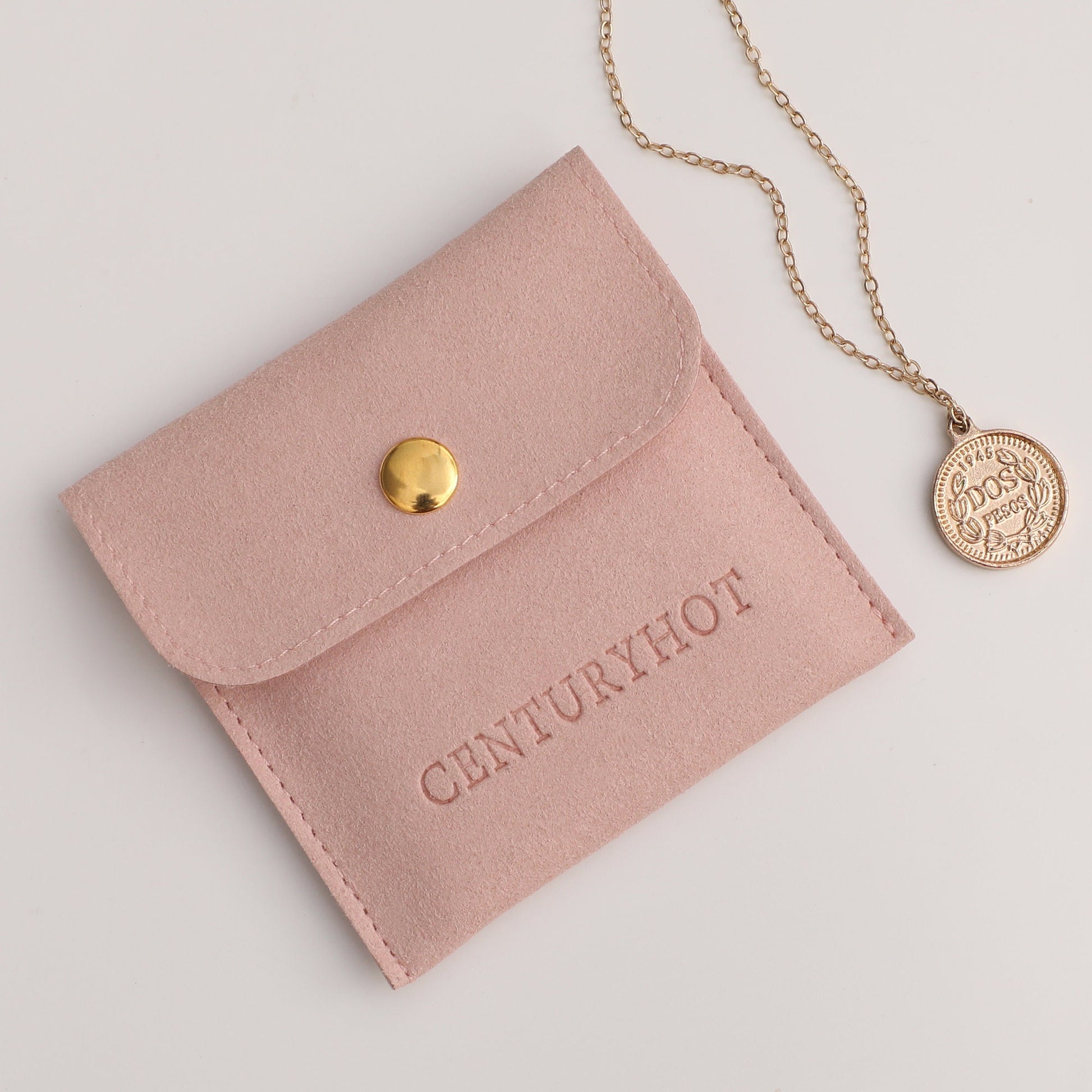 Custom Jewelry Pouch Set (50) | Microfiber Snap Bags with Logo-7