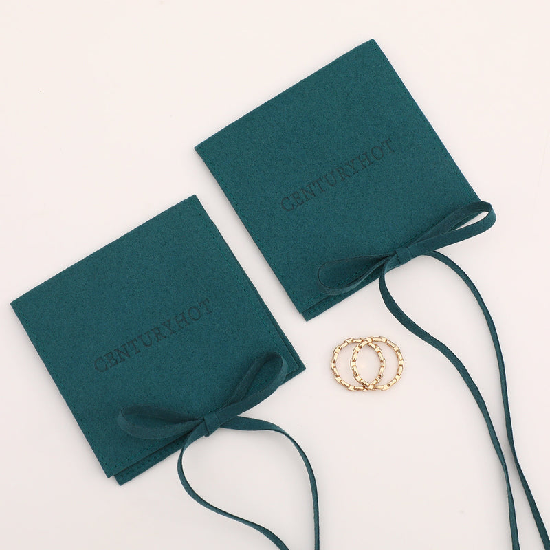 Custom Logo Microfiber Jewelry Bag, Personalized Packaging (50 Pcs)-zoom-