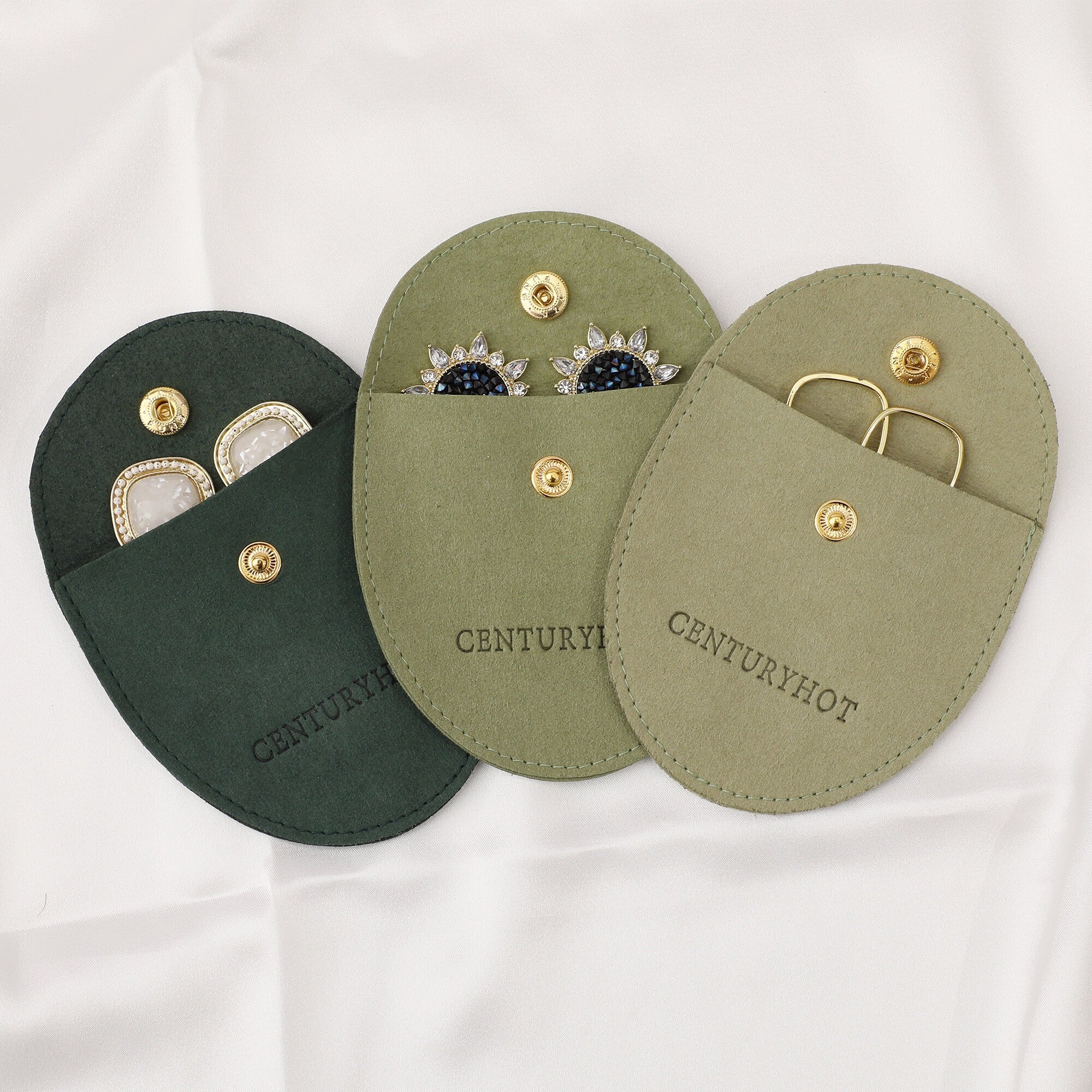 50 Personalized Microfiber Jewelry Bags, Custom Logo Packaging-zoom-5