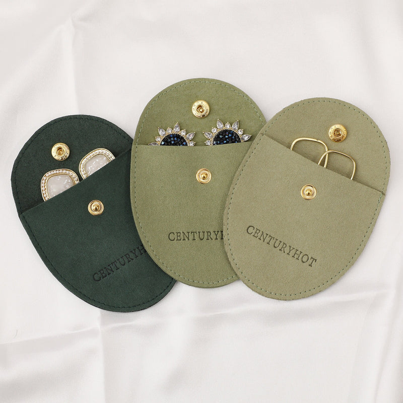50 Personalized Microfiber Jewelry Bags, Custom Logo Packaging-zoom-