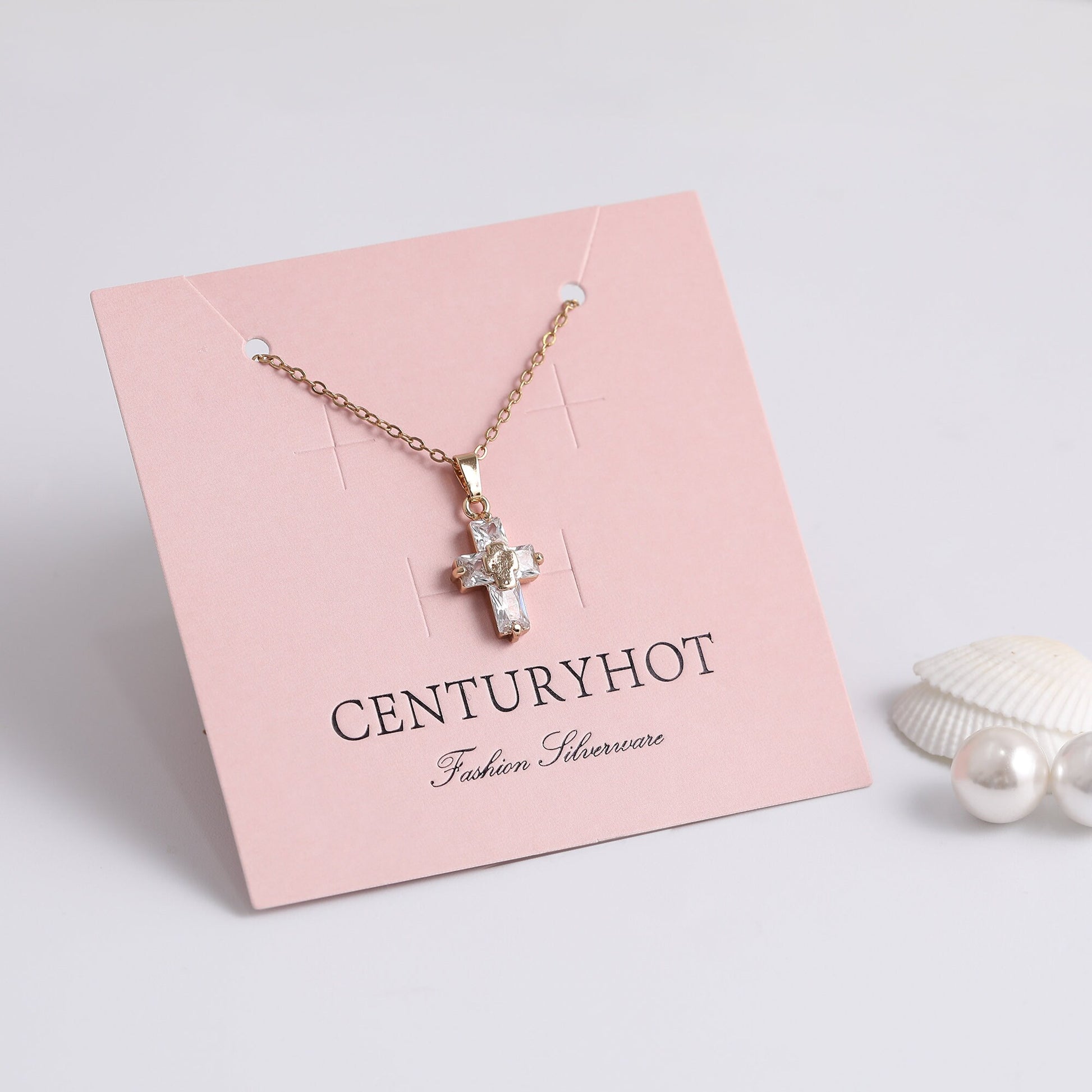 Custom Logo Jewelry Card, Necklace Display Packaging, Earring Card (100pcs)-10