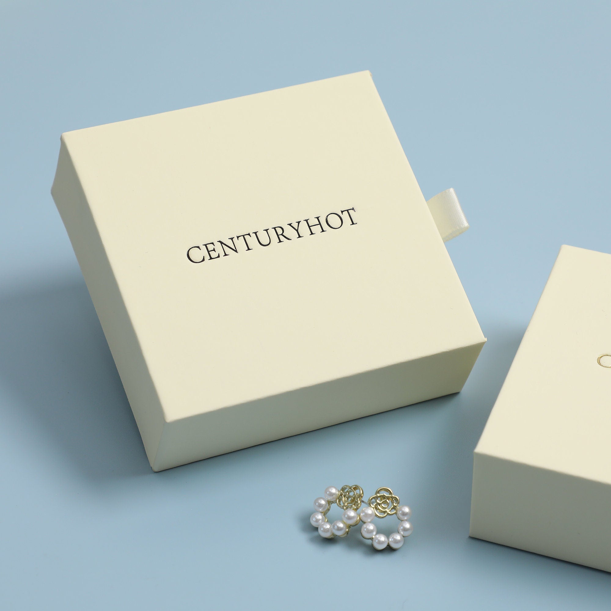Custom Cream Jewelry Box: Logo, Drawer Style, Bulk (50pcs)-zoom-7