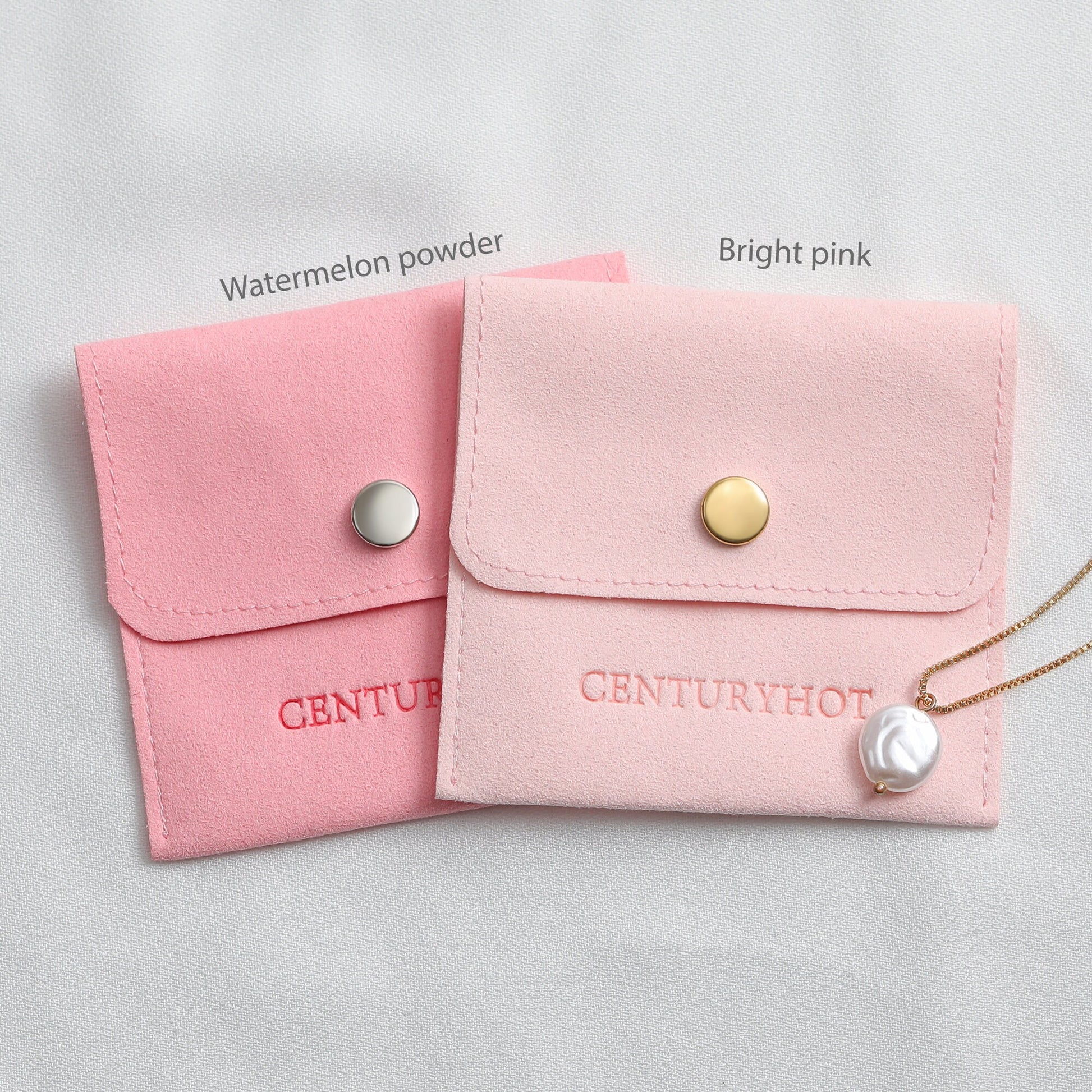 Personalized Microfiber Jewelry Bags with Logo, Fashion Packaging-3