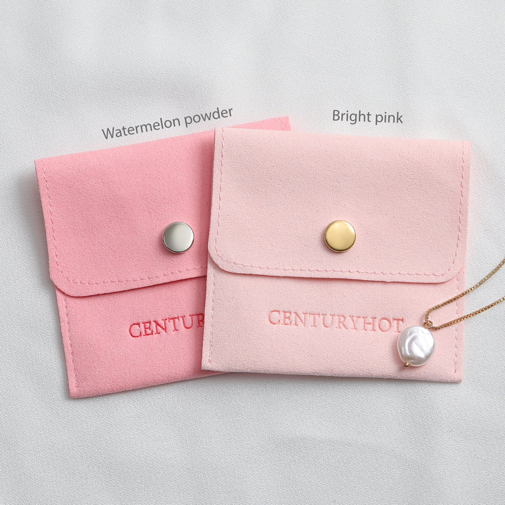 Personalized Microfiber Jewelry Bags with Logo, Fashion Packaging-zoom-3