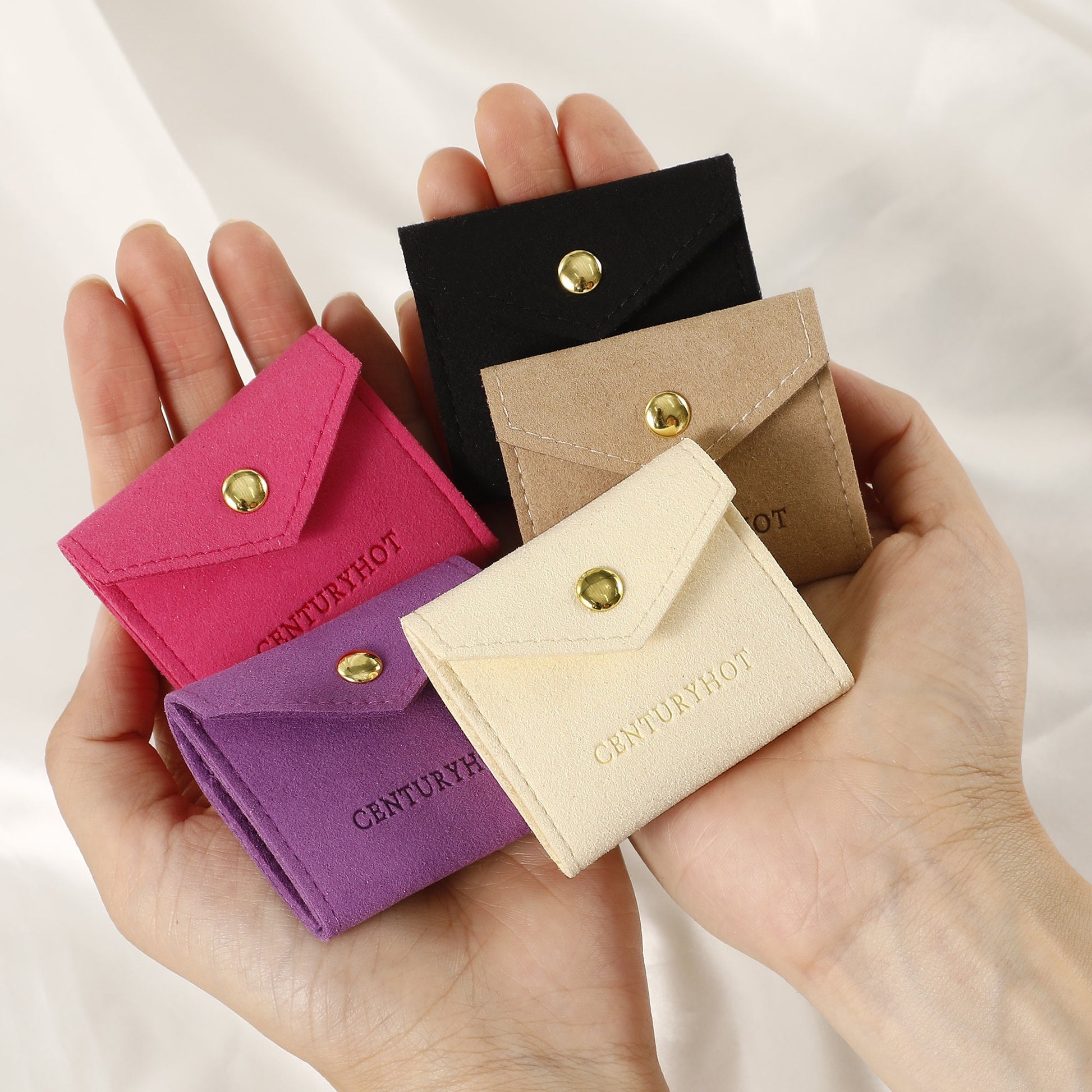Microfiber Jewelry Storage Bag - Travel Earring, Ring, Necklace Organizer-4