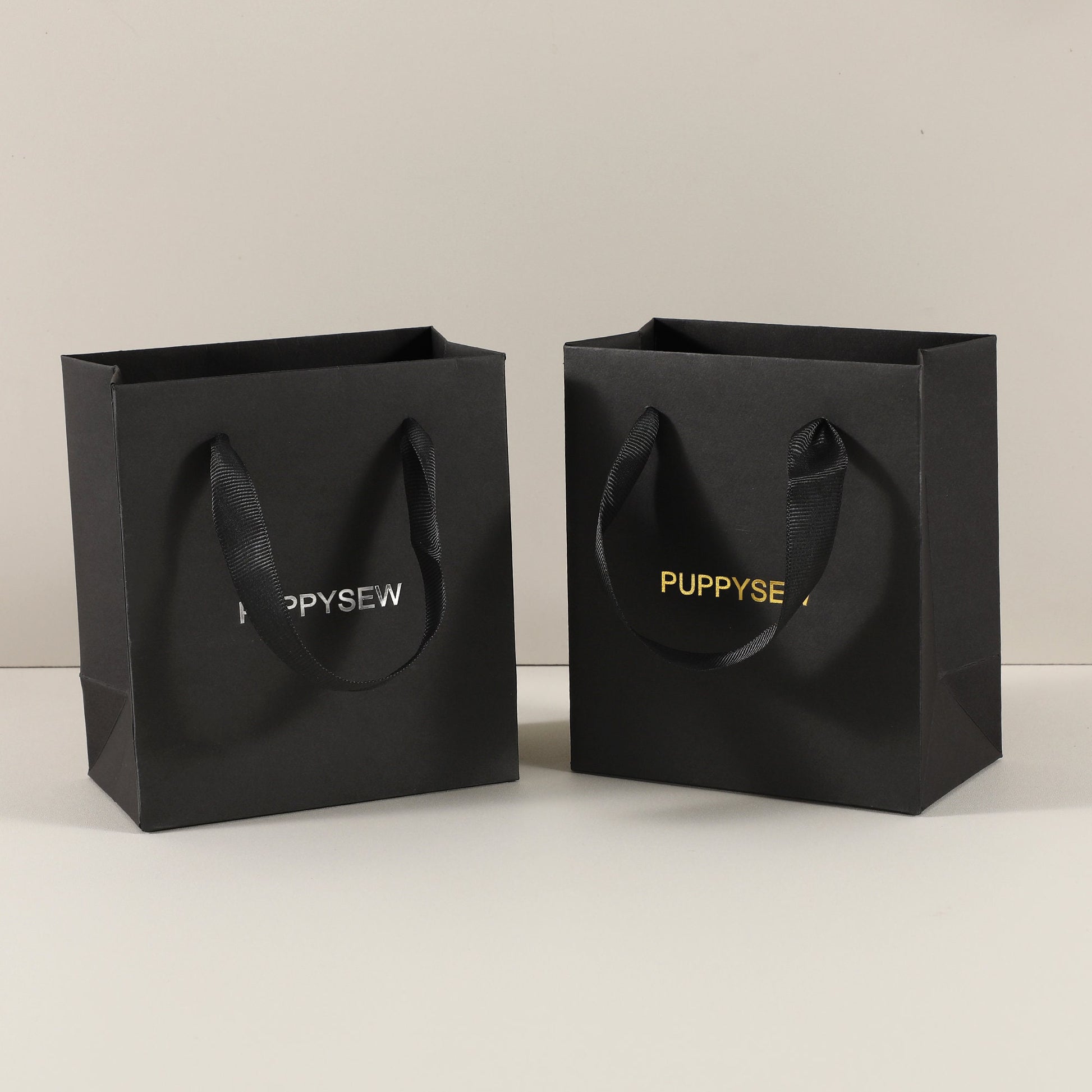 50 black custom logo Paper shopping bag halloween Customized package-9