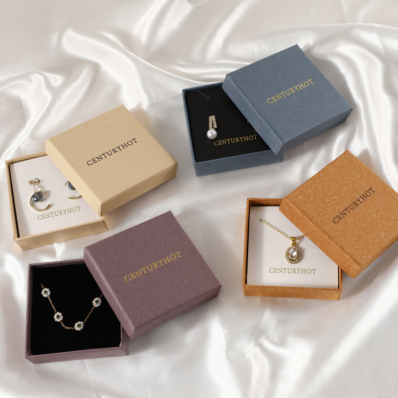 Custom Logo Jewelry Box - Necklace, Earrings, Ring Packaging-zoom-