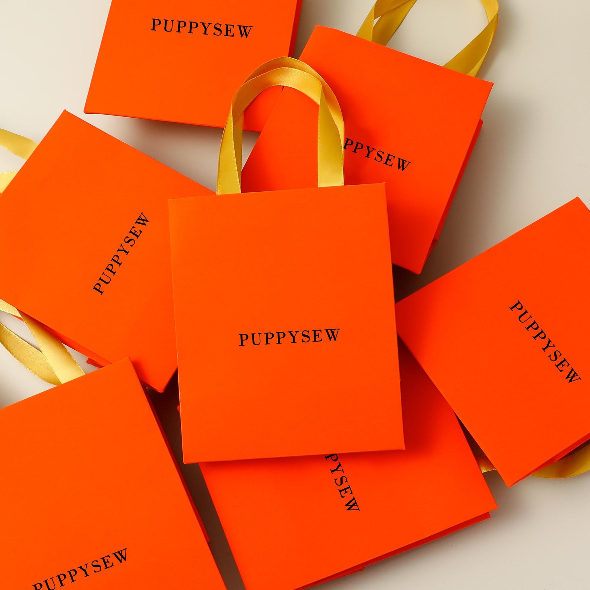 Custom Logo Red Paper Gift Bags | Matte Finish, Satin Handles, Retail Packaging-3