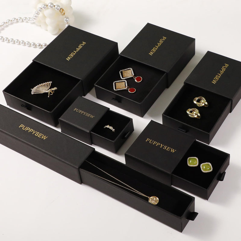Customizable Velvet Jewelry Box – Personalized Ring, Necklace, Bracelet Gift Box-zoom-
