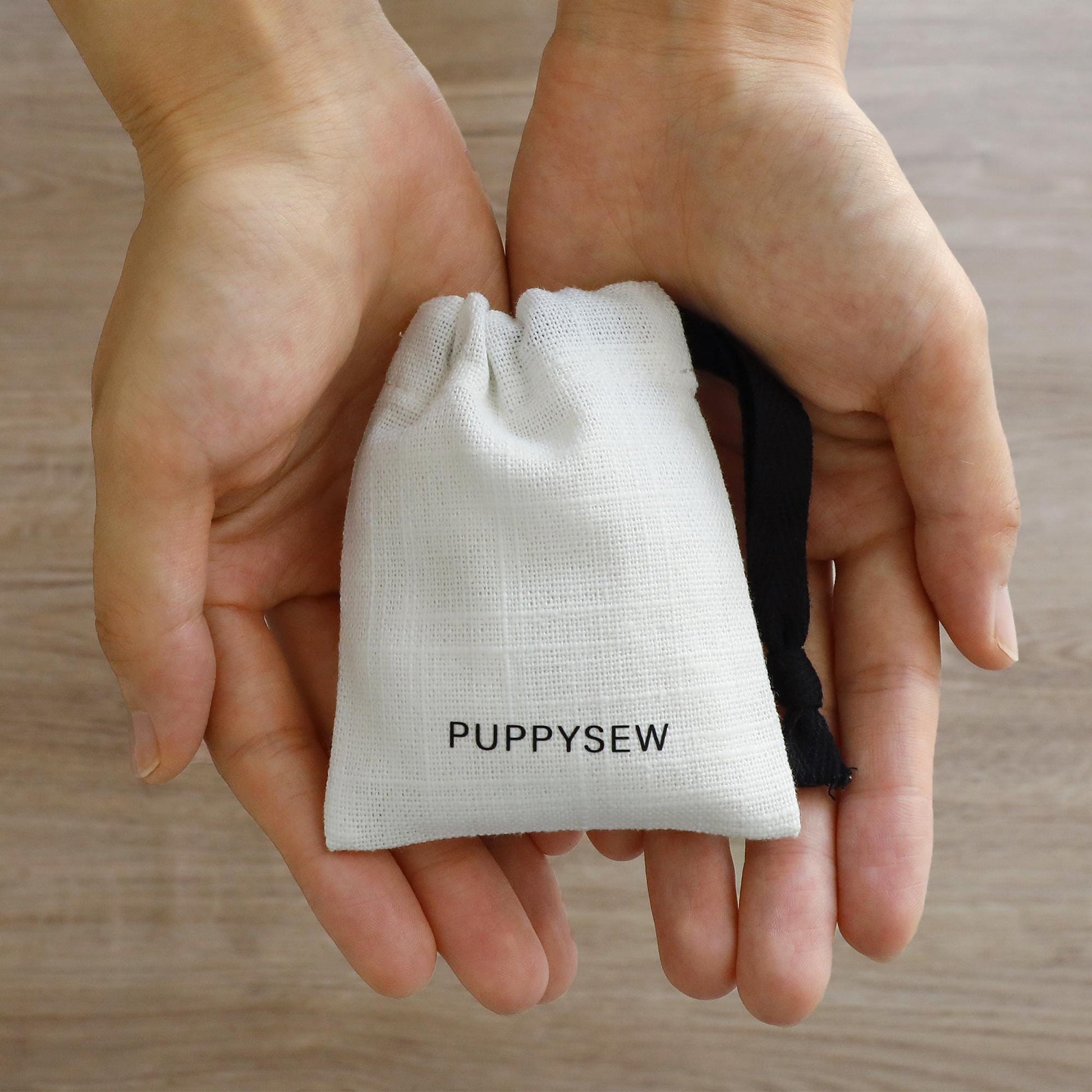 100 White Cotton Canvas Drawstring Bags, Personalized Logo Jewelry Packaging-1