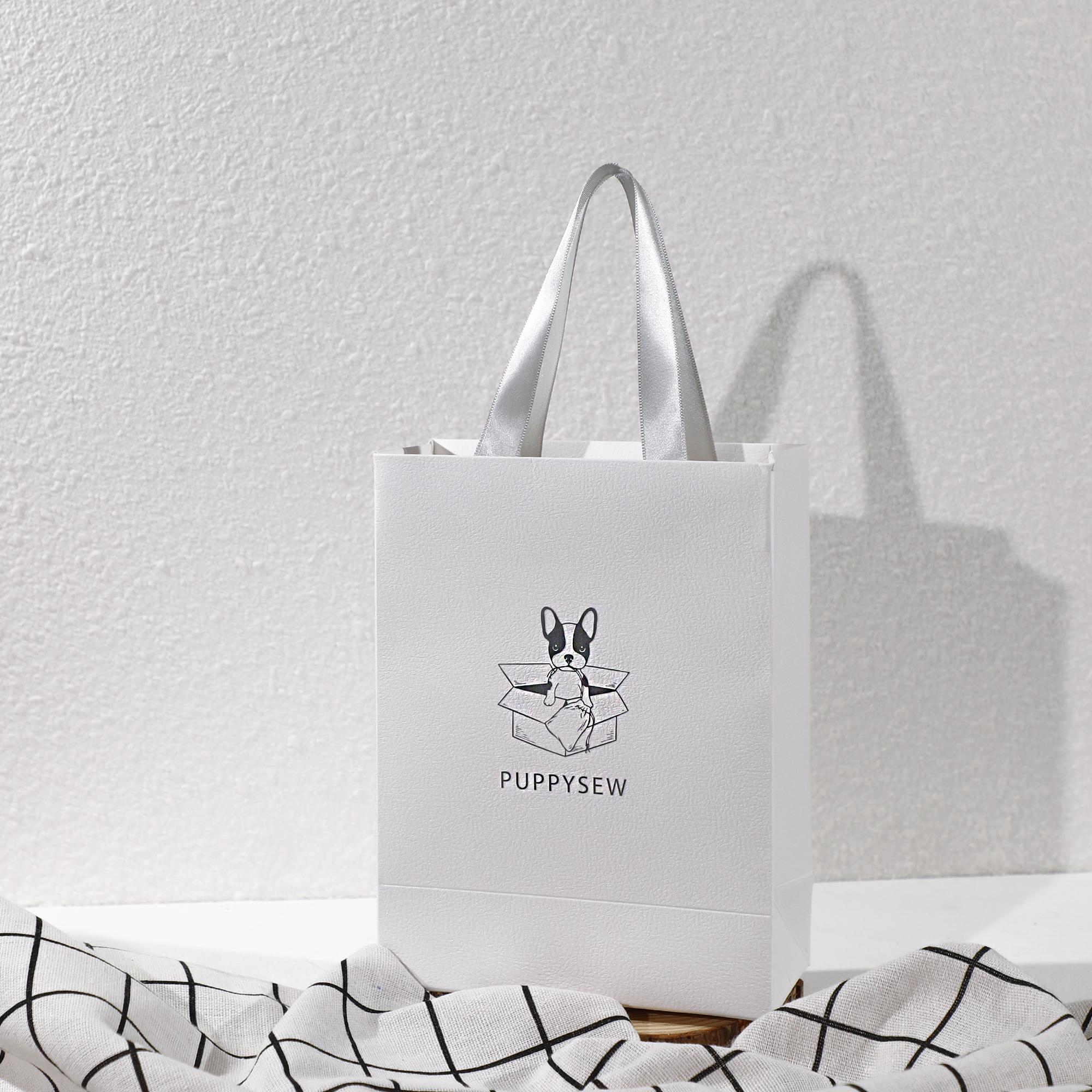 Custom Logo Red Paper Gift Bags | Matte Finish, Satin Handles, Retail Packaging-zoom-8