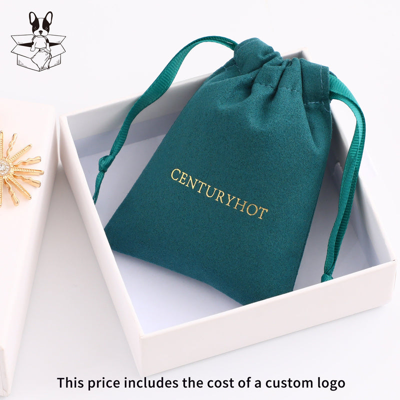 Personalized Microfiber Drawstring Bag, Custom Logo Jewelry Packaging-zoom-