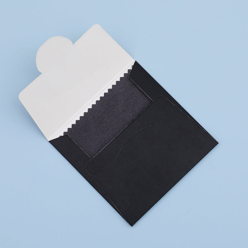 100 Black Jewelry Cleaning Cloths 8x8cm, Silver Polishing Cloth, Custom Logo Available-zoom-