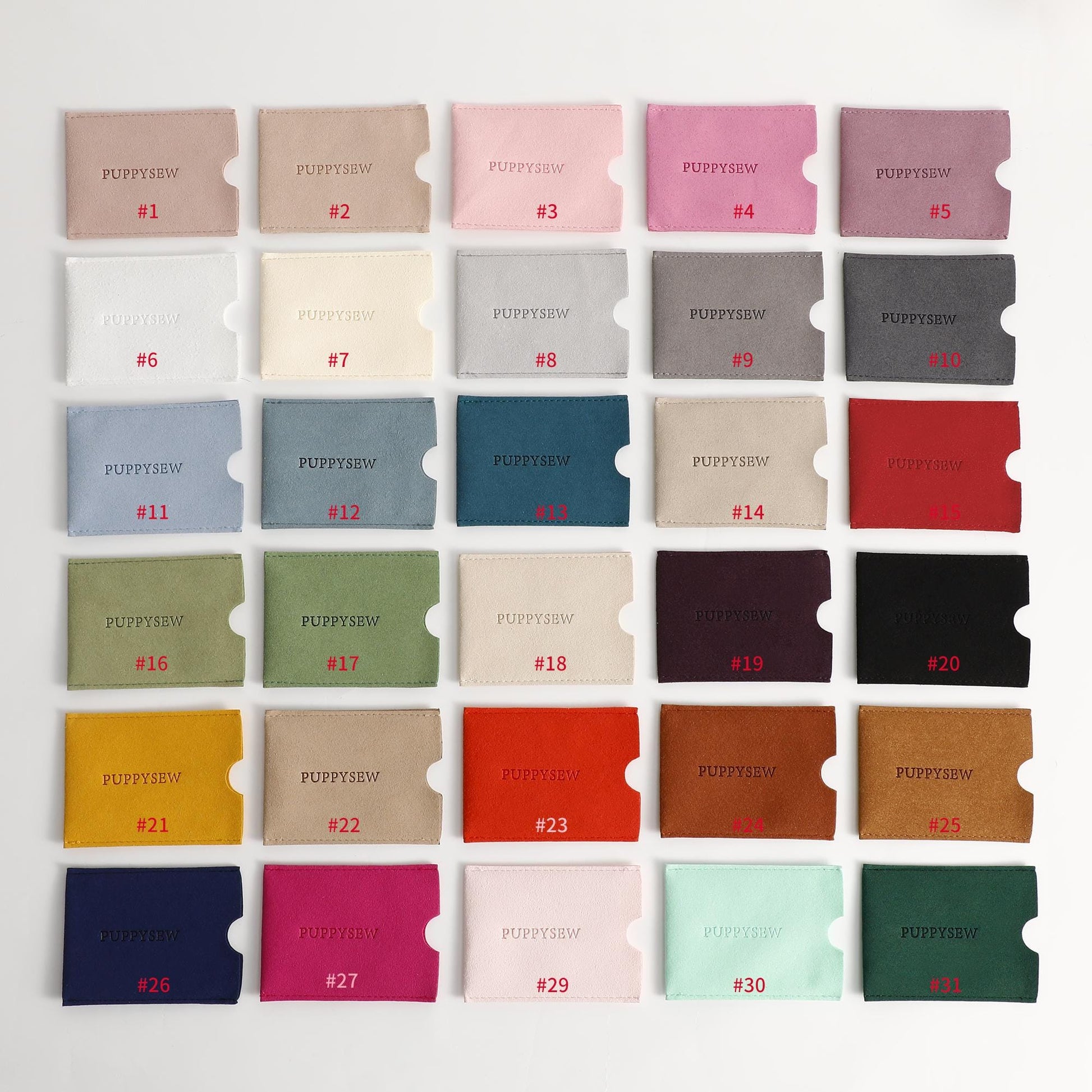 Personalized Microfiber Card Holder, Embossed Logo (50pcs)-10