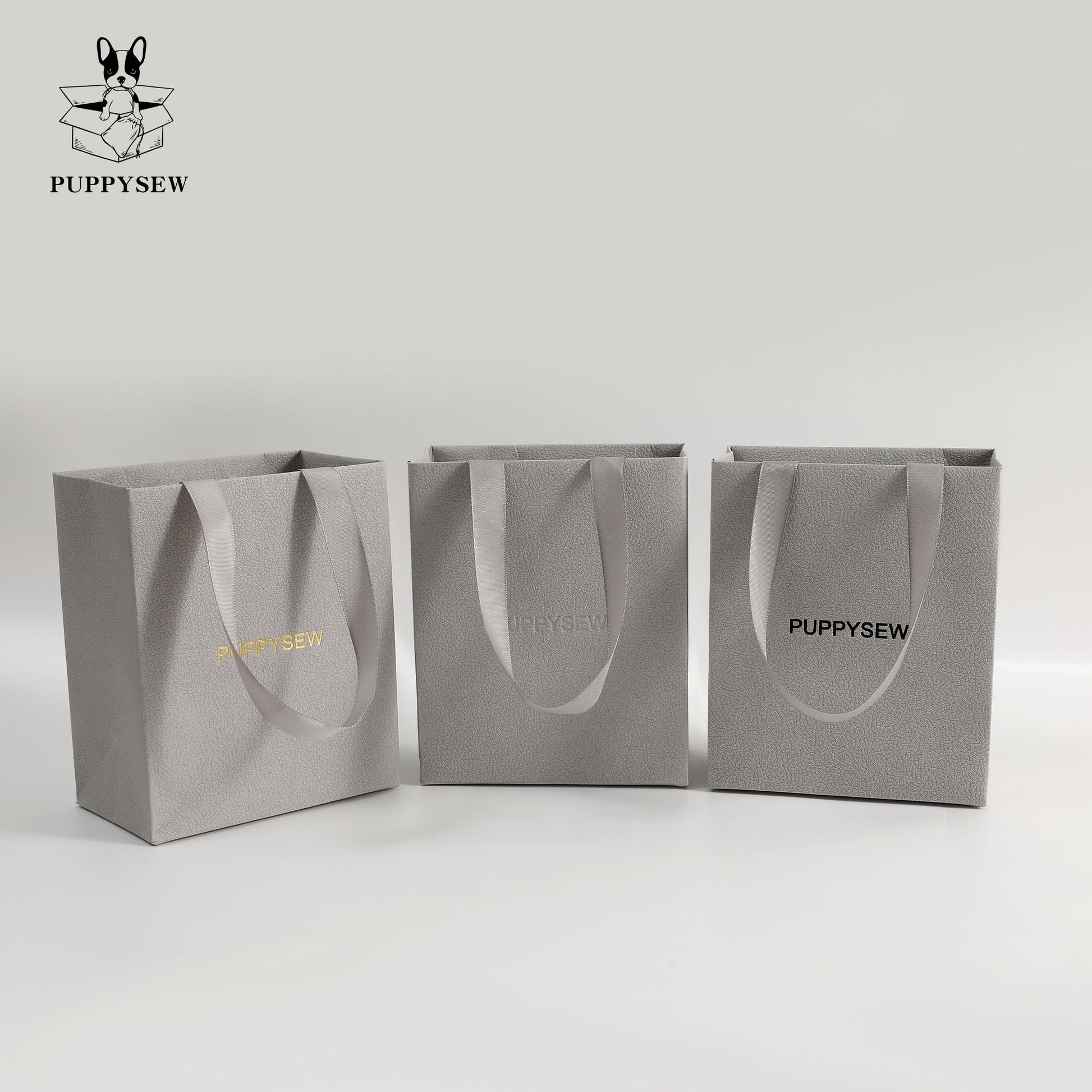 Custom Textured Paper Gift Bags, Personalized Logo Packaging-8