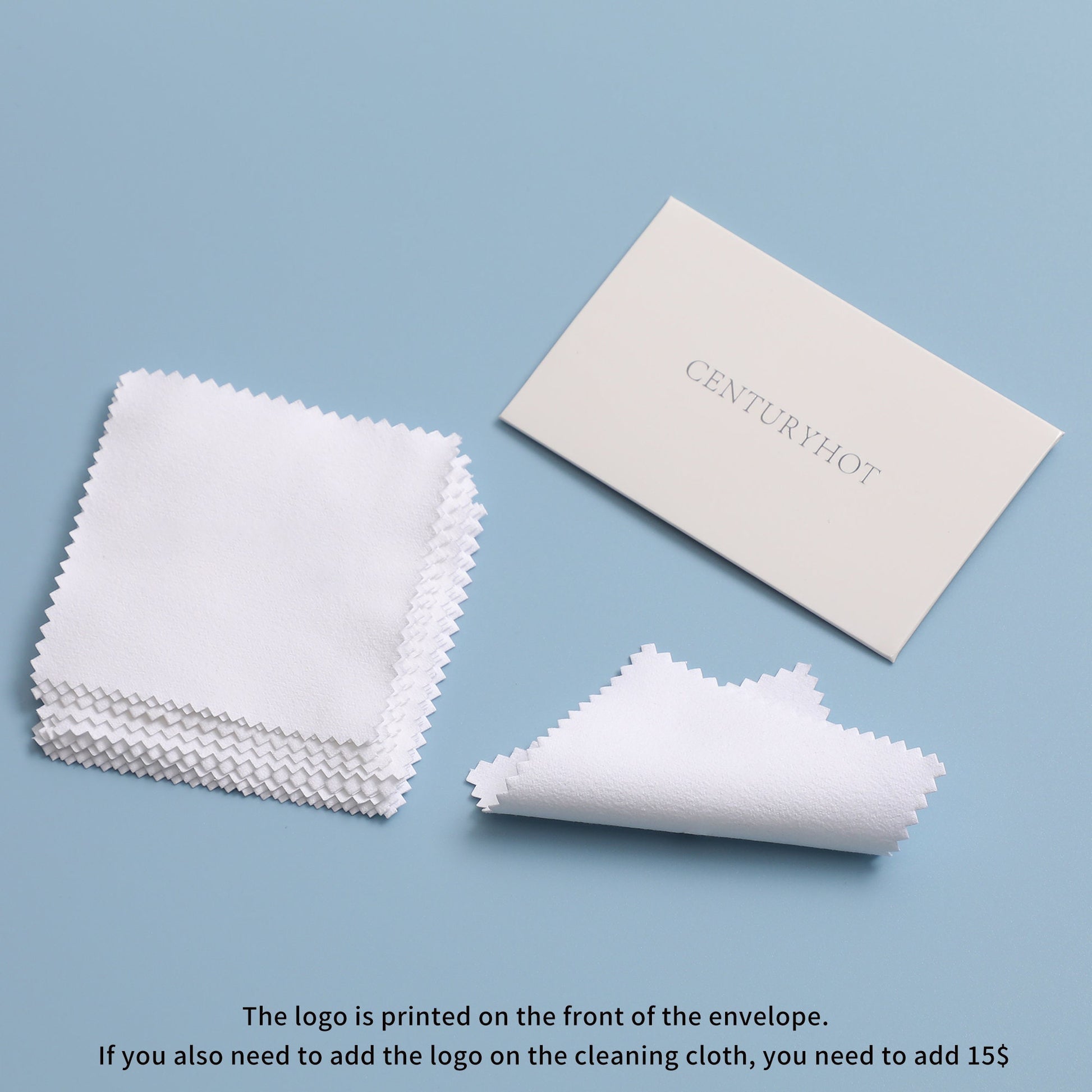 100 Black Jewelry Cleaning Cloths 8x8cm, Silver Polishing Cloth, Custom Logo Available-6